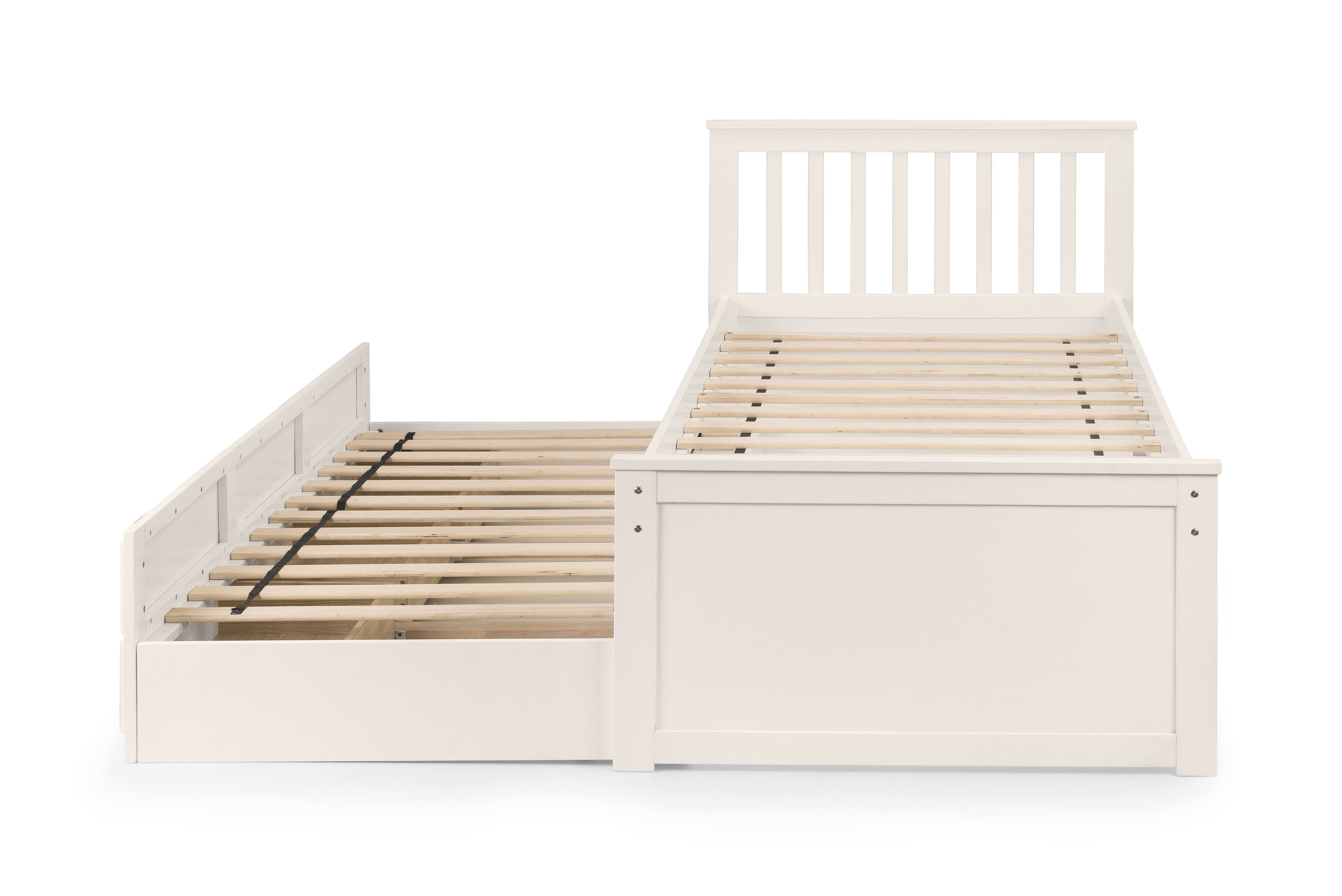Maisie Bed With Underbed And Drawers - Surf White – Julian Bowen, view 3