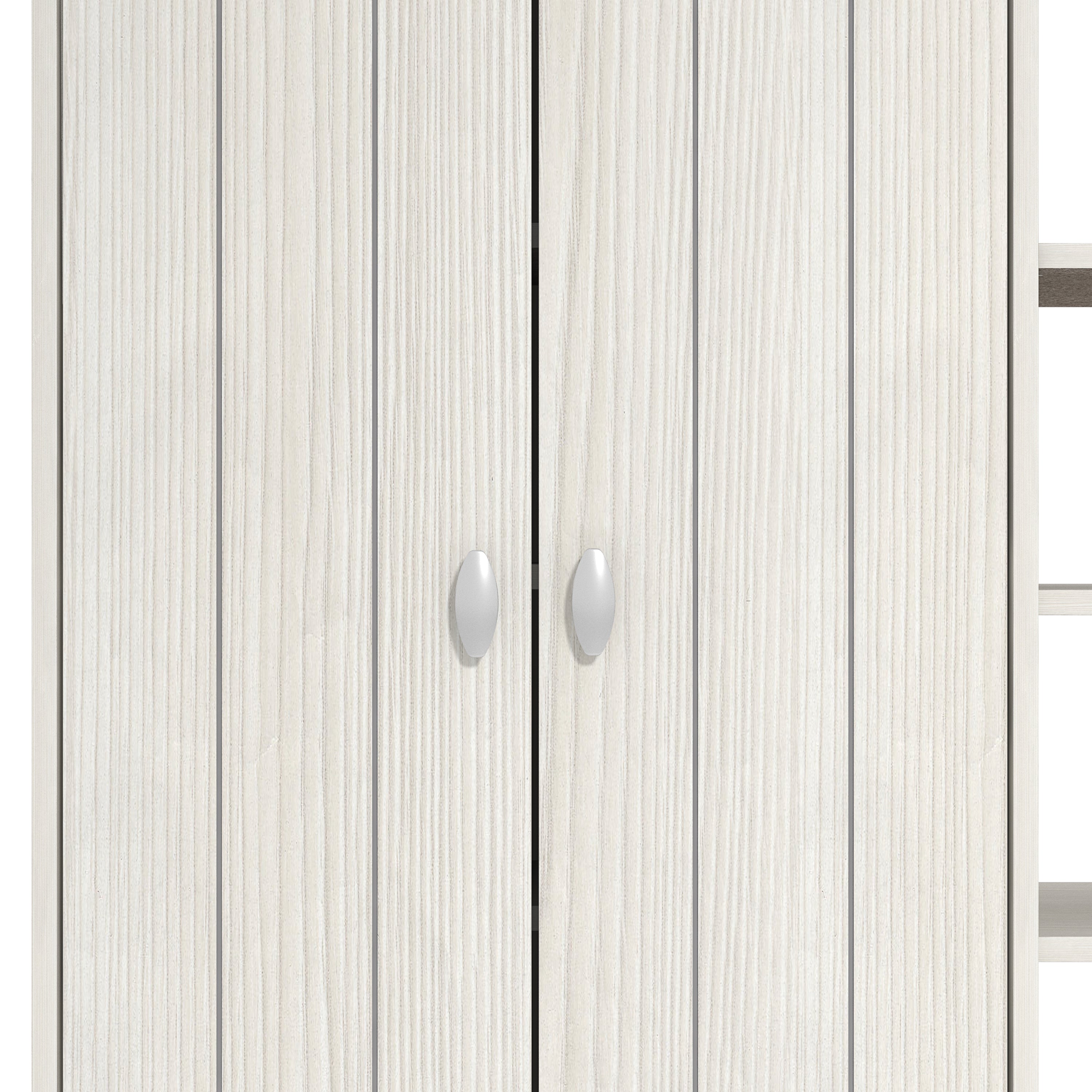 Bideford Tall Shoe Cabinet White – GFW, view 7
