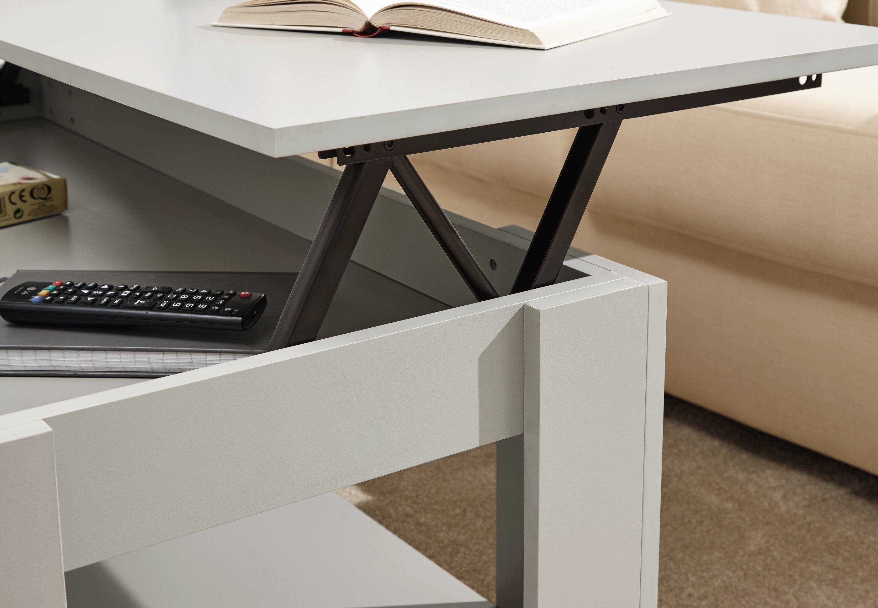 Lift Up Coffee Table – Grey