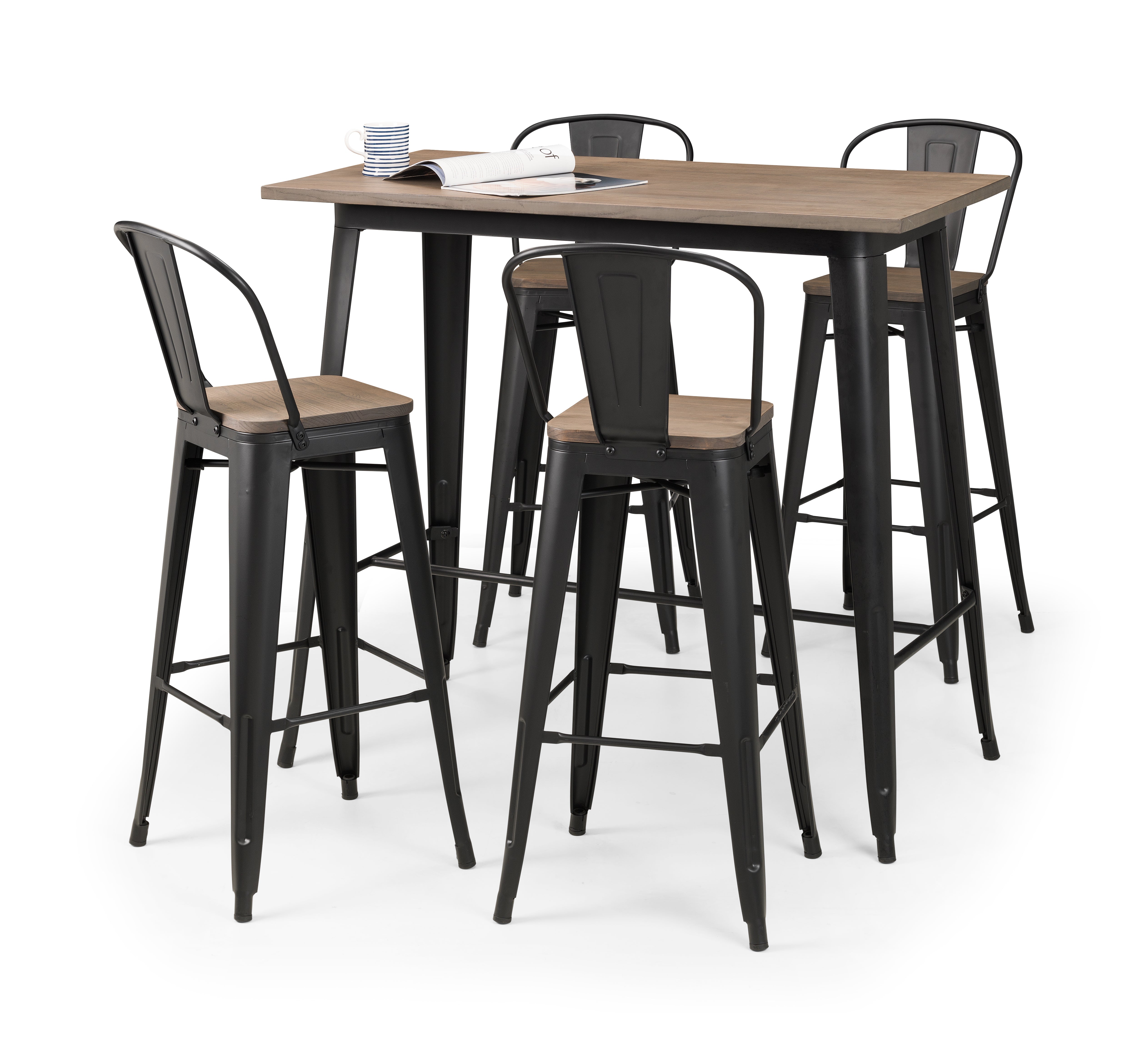 Grafton Metal Bar Stools (Set Of 2) – Julian Bowen, view 5