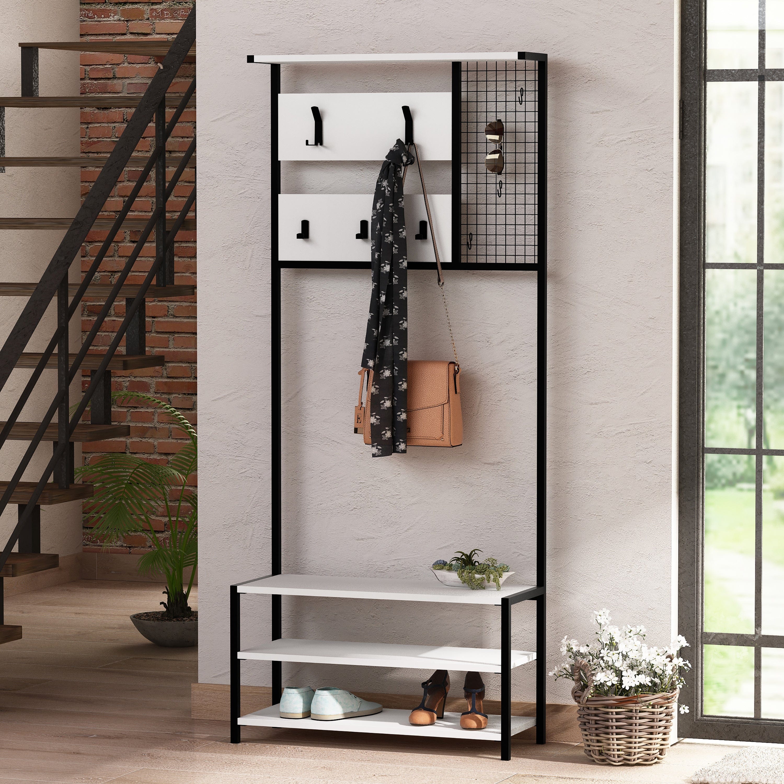 GFW Hallway Unit Shifnal Hallway Storage Unit White Bed Kings