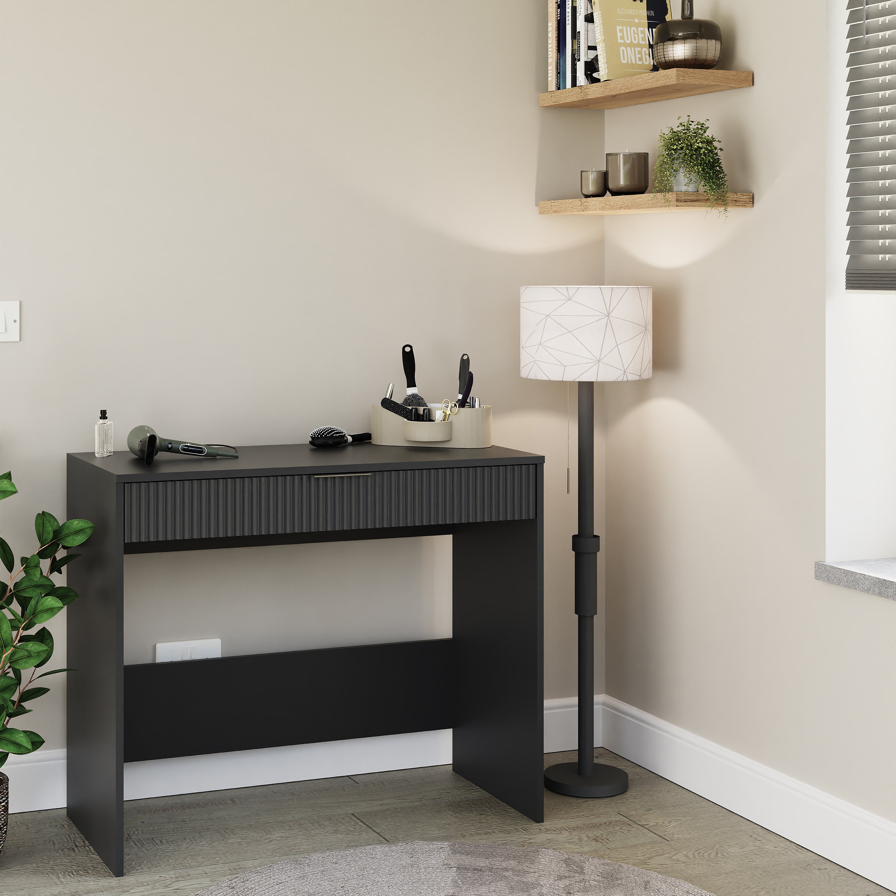 Rankin Dressing Table Desk – Black