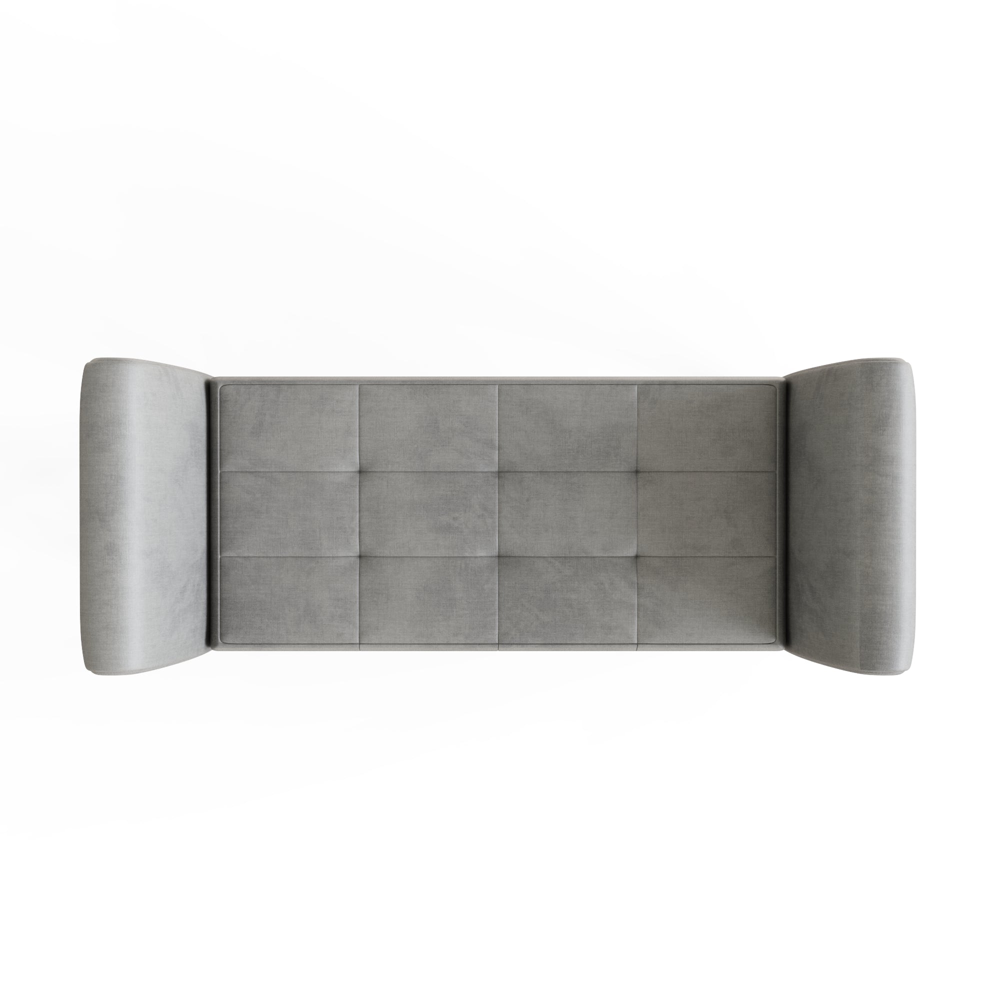 Balmoral Window Seat Grey Chenille – GFW, view 9