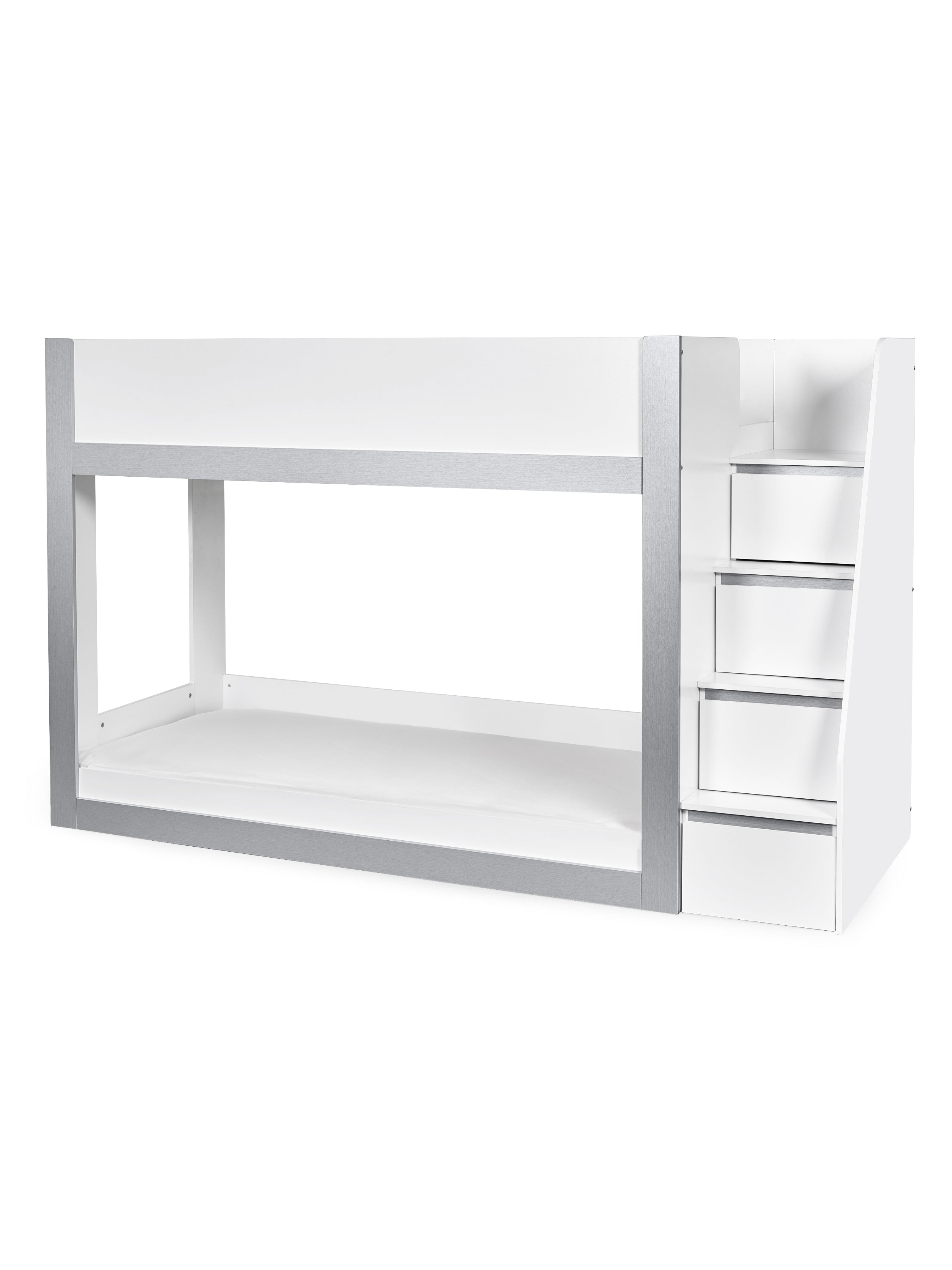 Gaia Bunk Bed - White and Silver – Julian Bowen, view 4