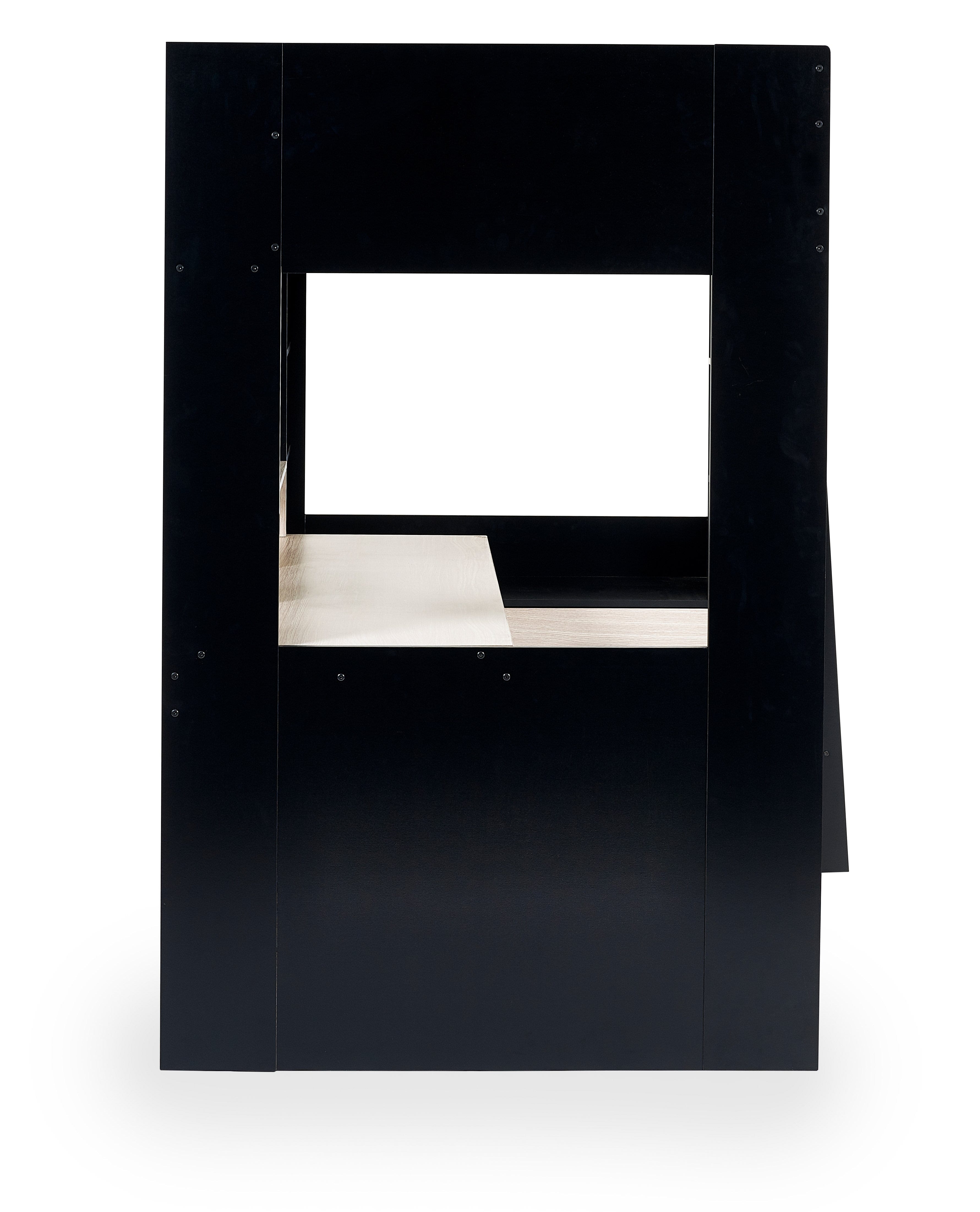 Blaze Gaming Highsleeper Bed - Black And Pale Wood – Julian Bowen, view 6