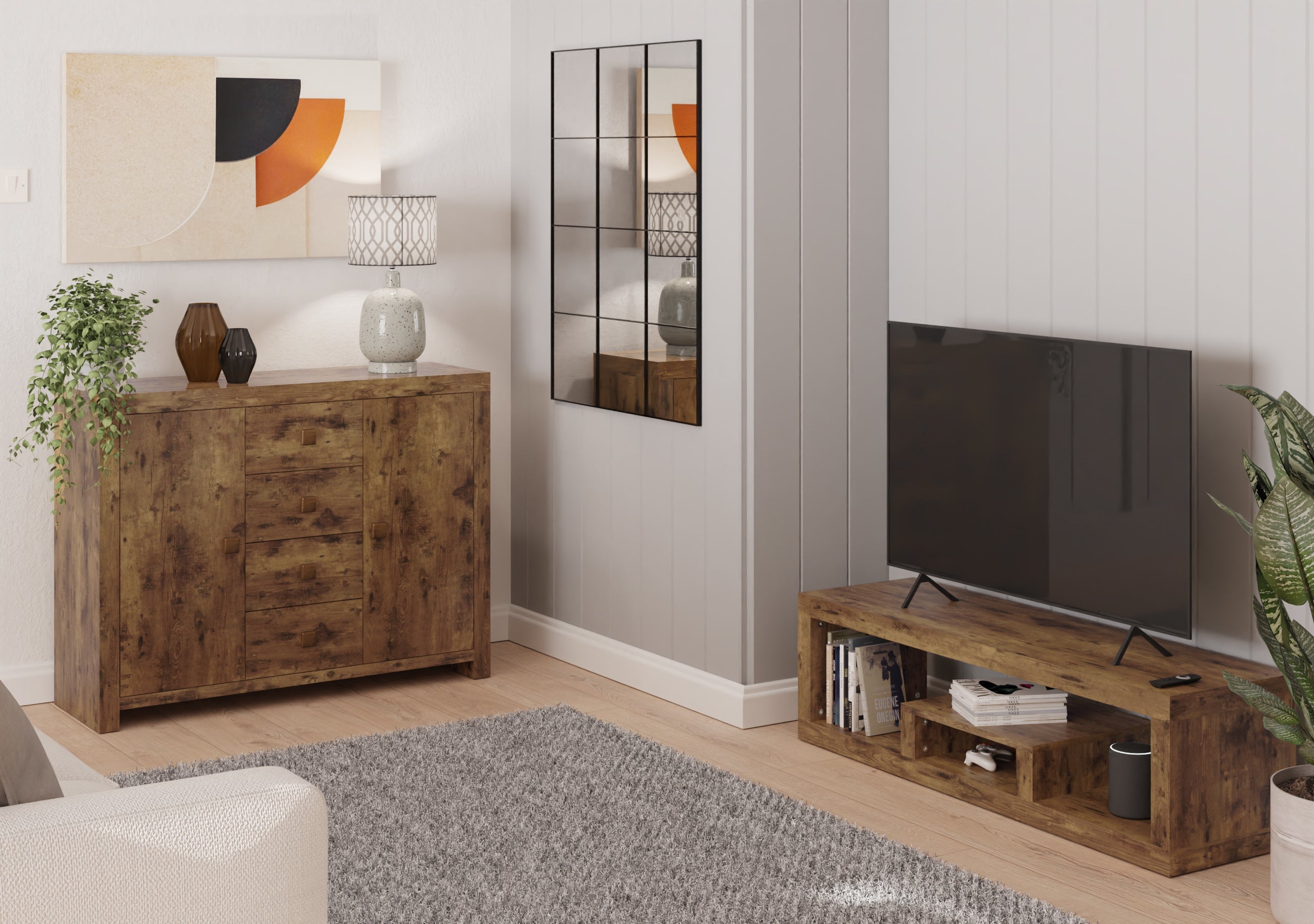 Jakarta Lowboard Tv Unit Mango – GFW, view 3