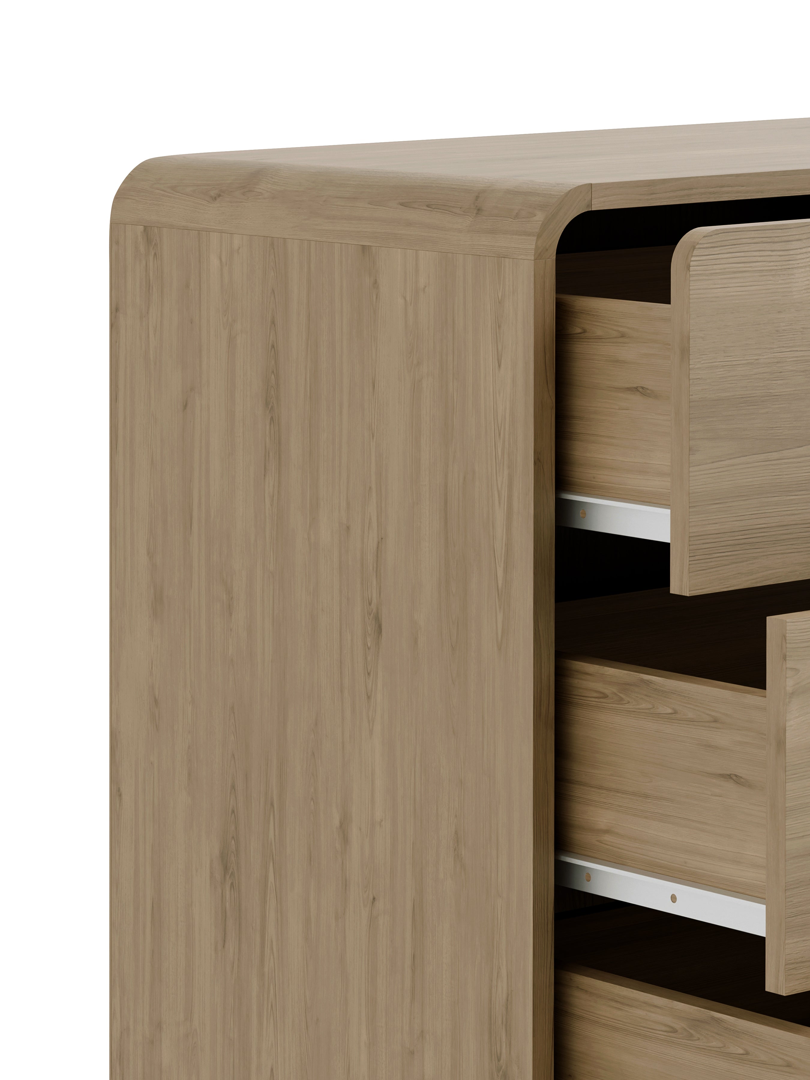 Ingrid 3 Drawer Chest Oak – Julian Bowen, view 7