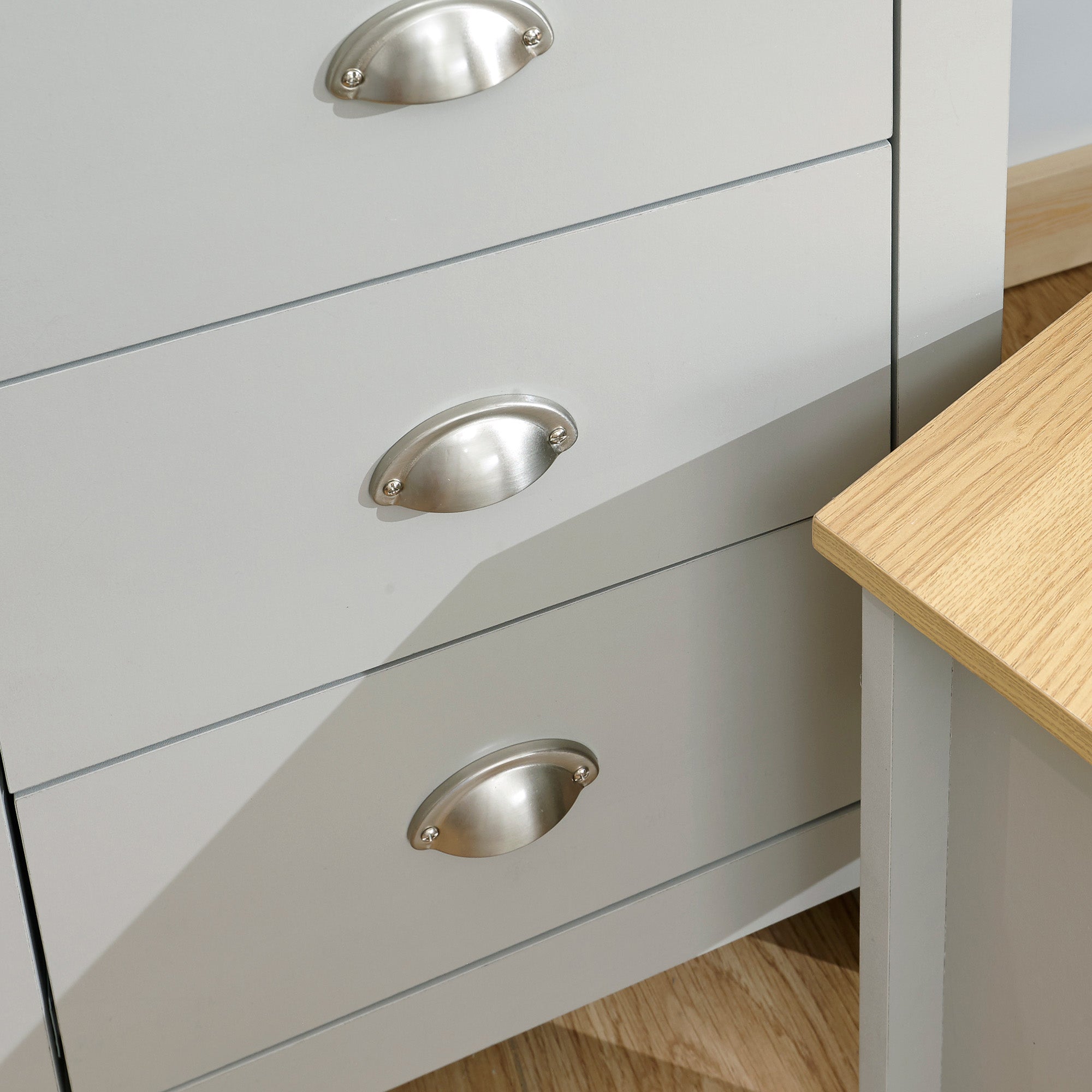 Lancaster Dressing Table Set Grey – GFW, view 12