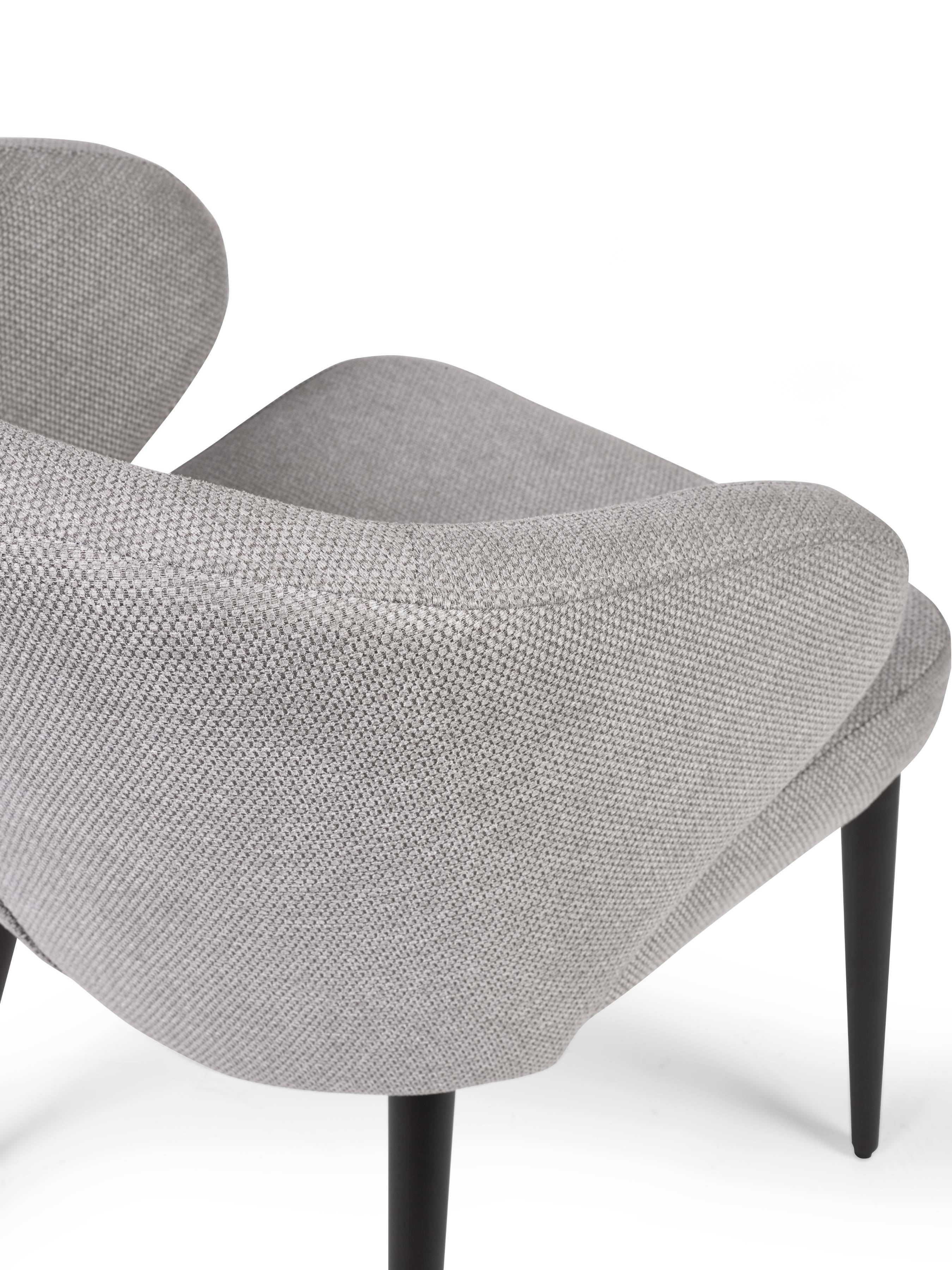 Marcus Light Grey Fabric Dining Chairs (Set of 2) – Julian Bowen, view 7