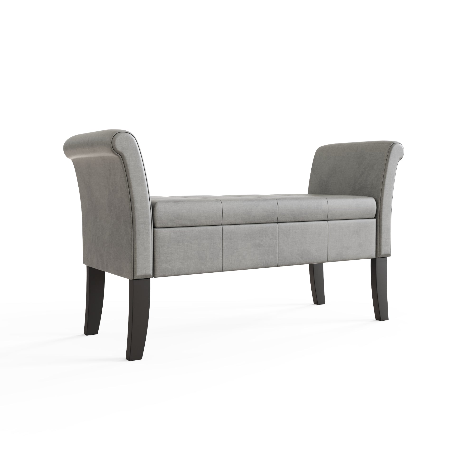Balmoral Window Seat Grey Chenille – GFW