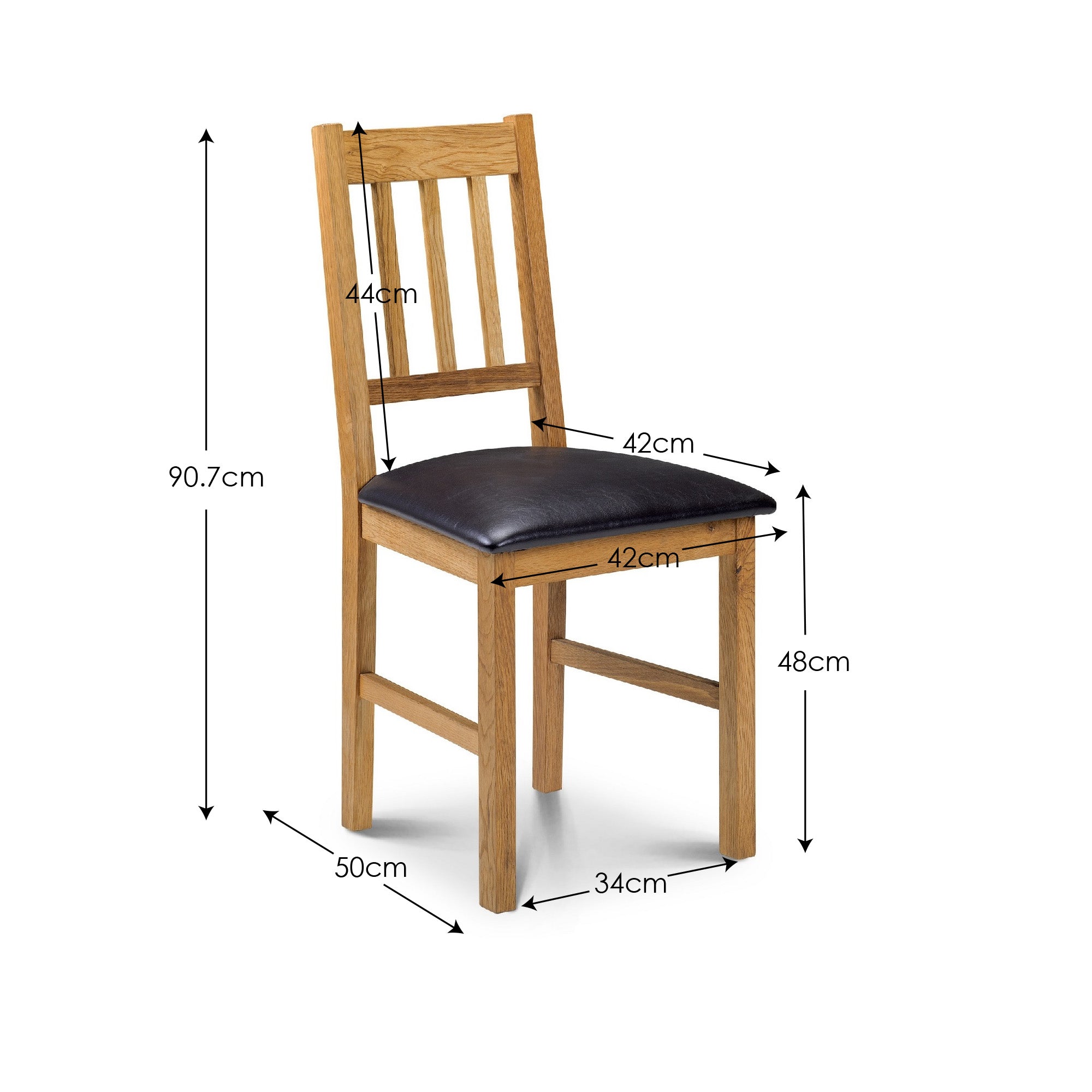 Coxmoor Chairs - Oak (Set of 2) – Julian Bowen, view 5