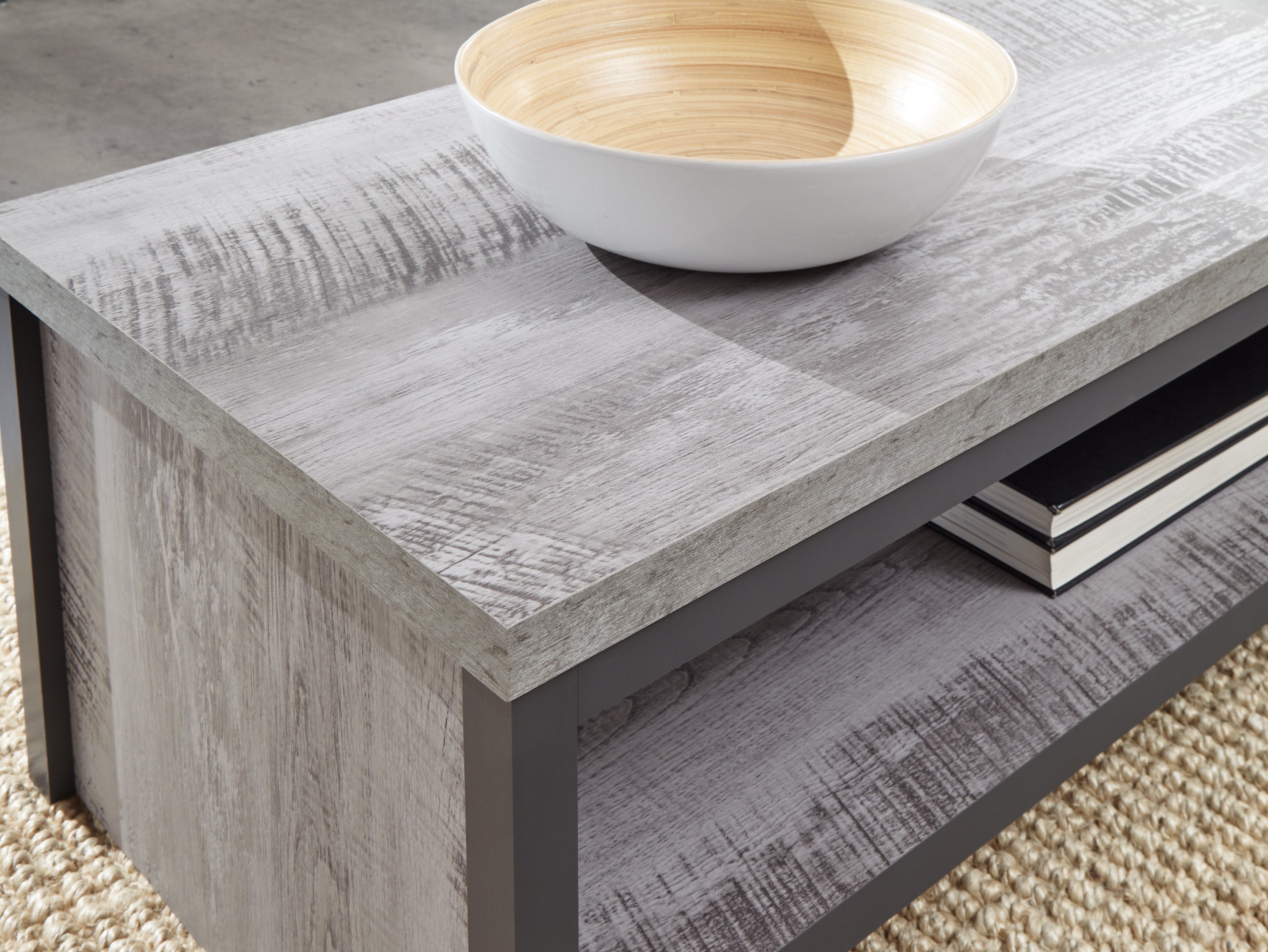 Boston Simple Coffee Table Grey – GFW, view 4