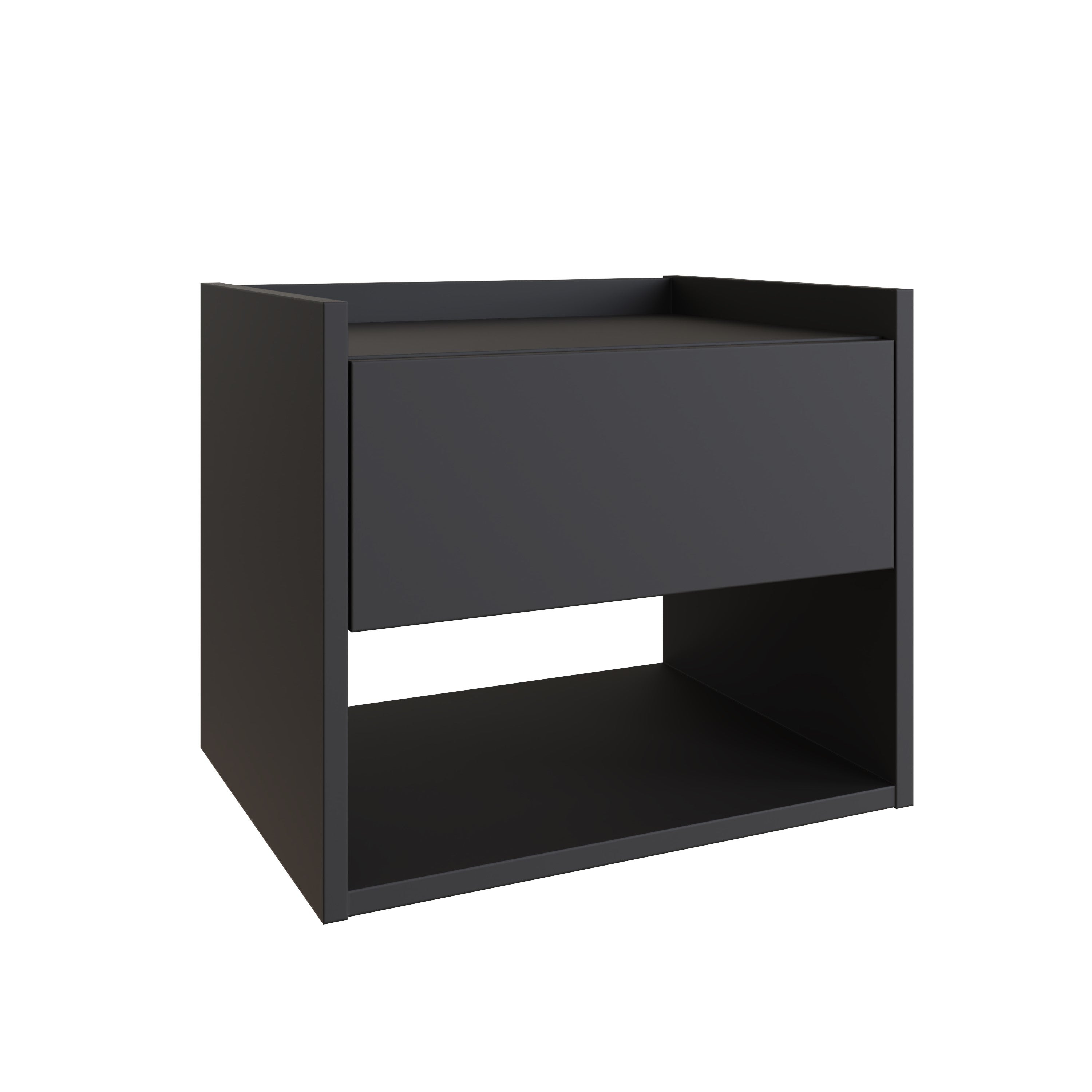 Harmony Wall Mounted Pair Of Bedside Tables Anthracite - GFW – GFW, view 5