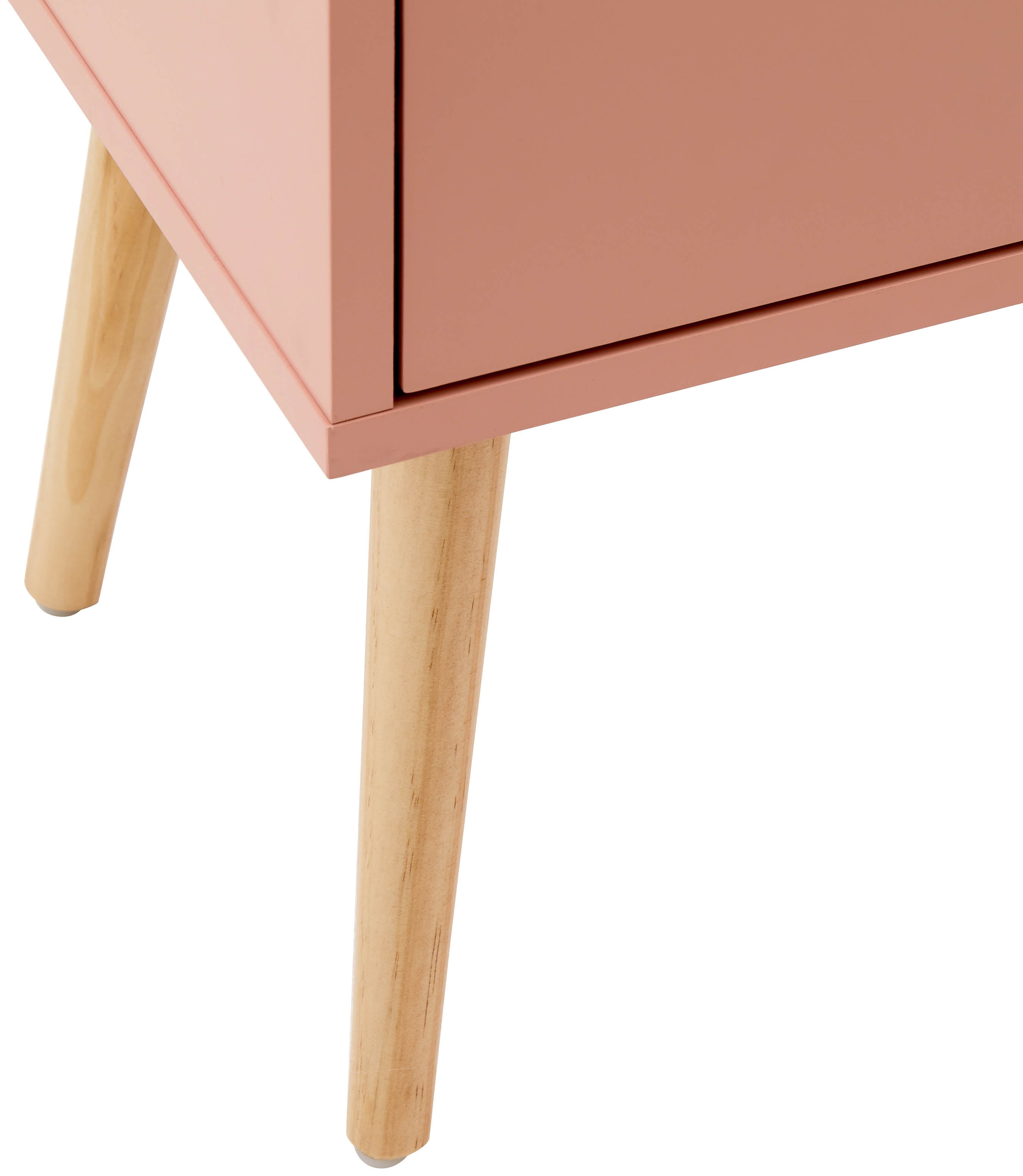 Nyborg Single 2 Drawer Bedside – Coral Pink