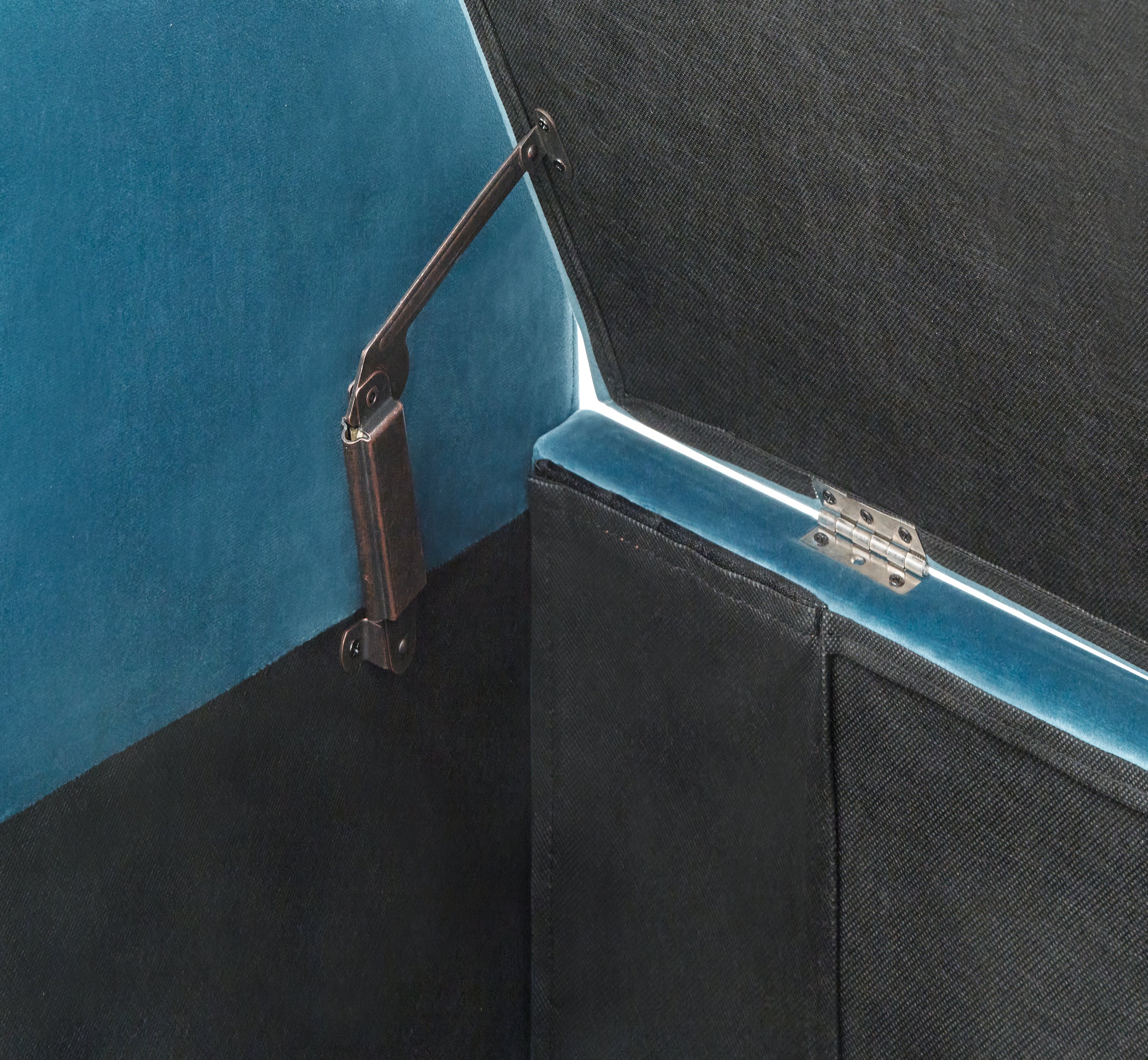 Genoa Window Seat Teal Fabric – GFW, view 17