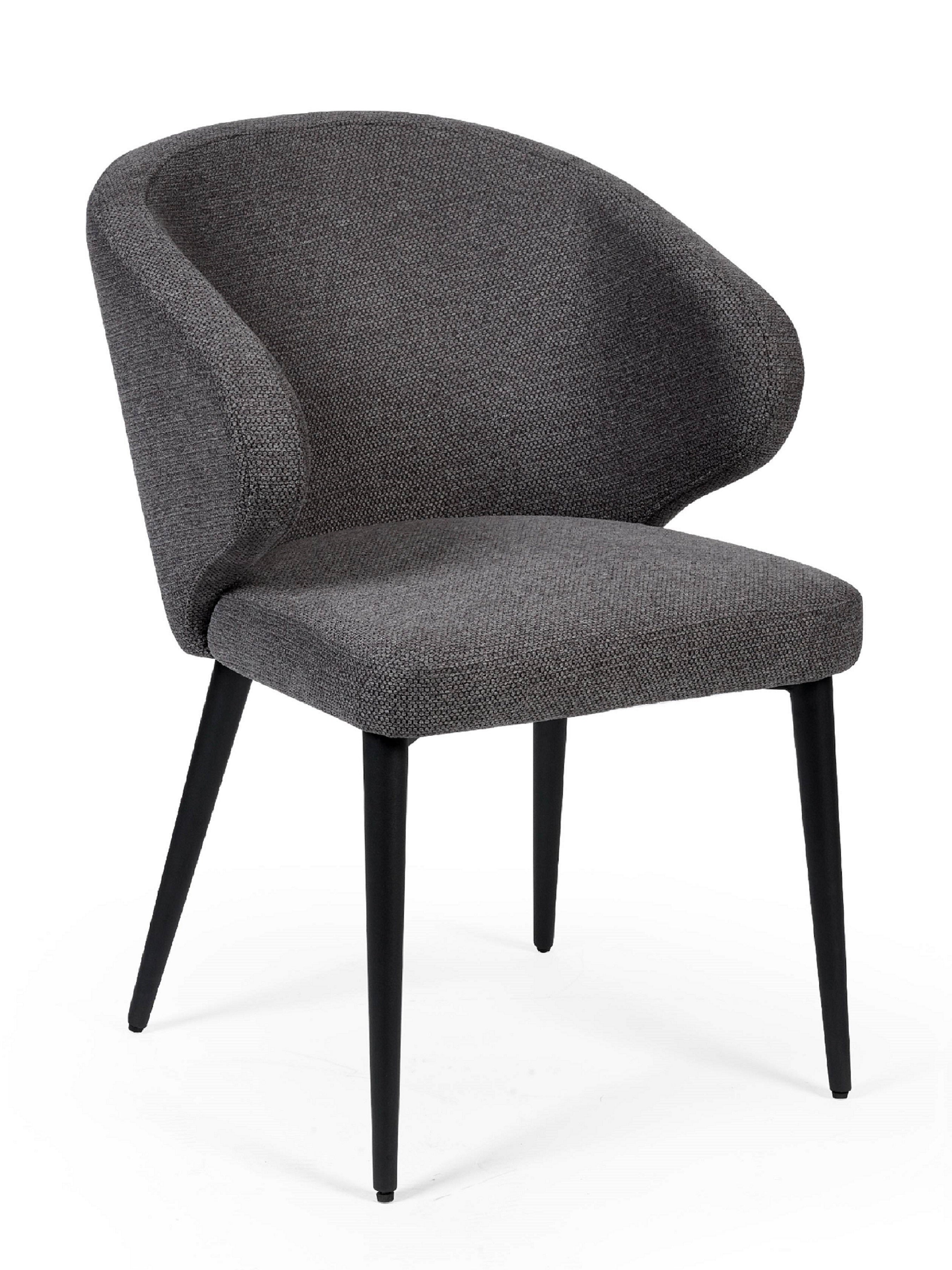 Marcus Mid Grey Fabric Dining Chairs (Set of 2) – Julian Bowen, view 3