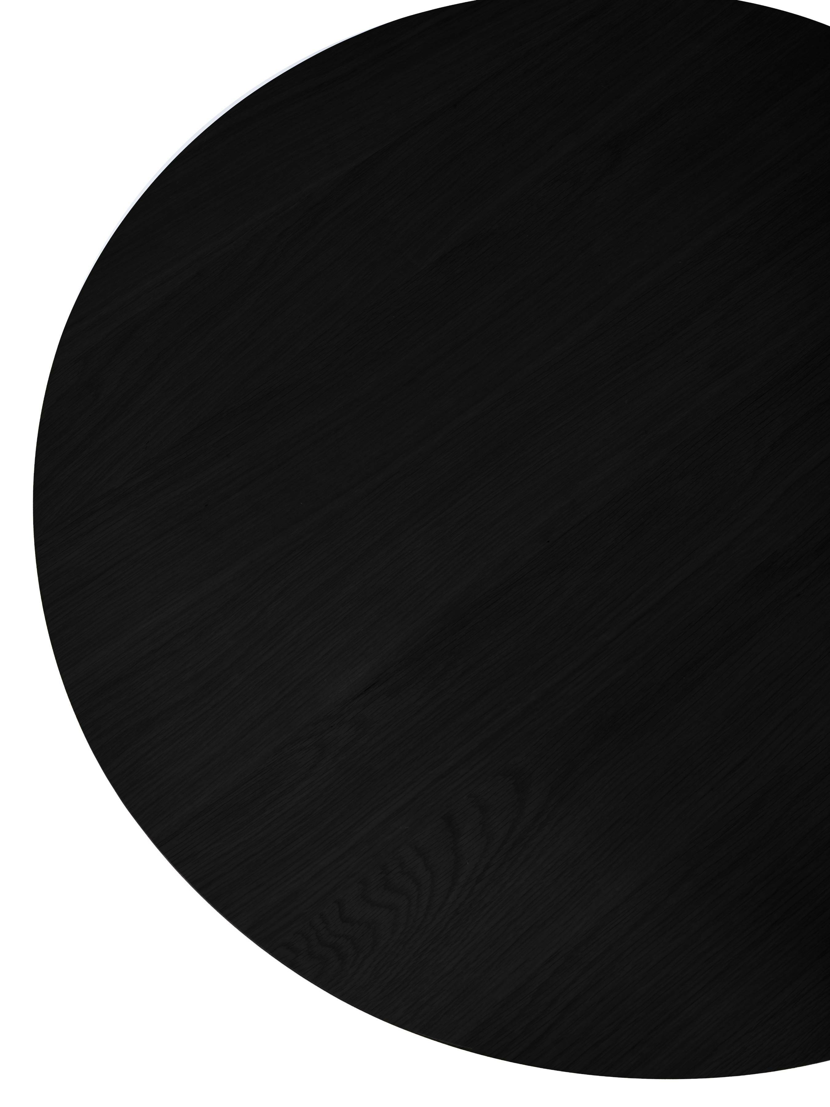 Ollie Black 45cm Round Lamp Table – Julian Bowen, view 4