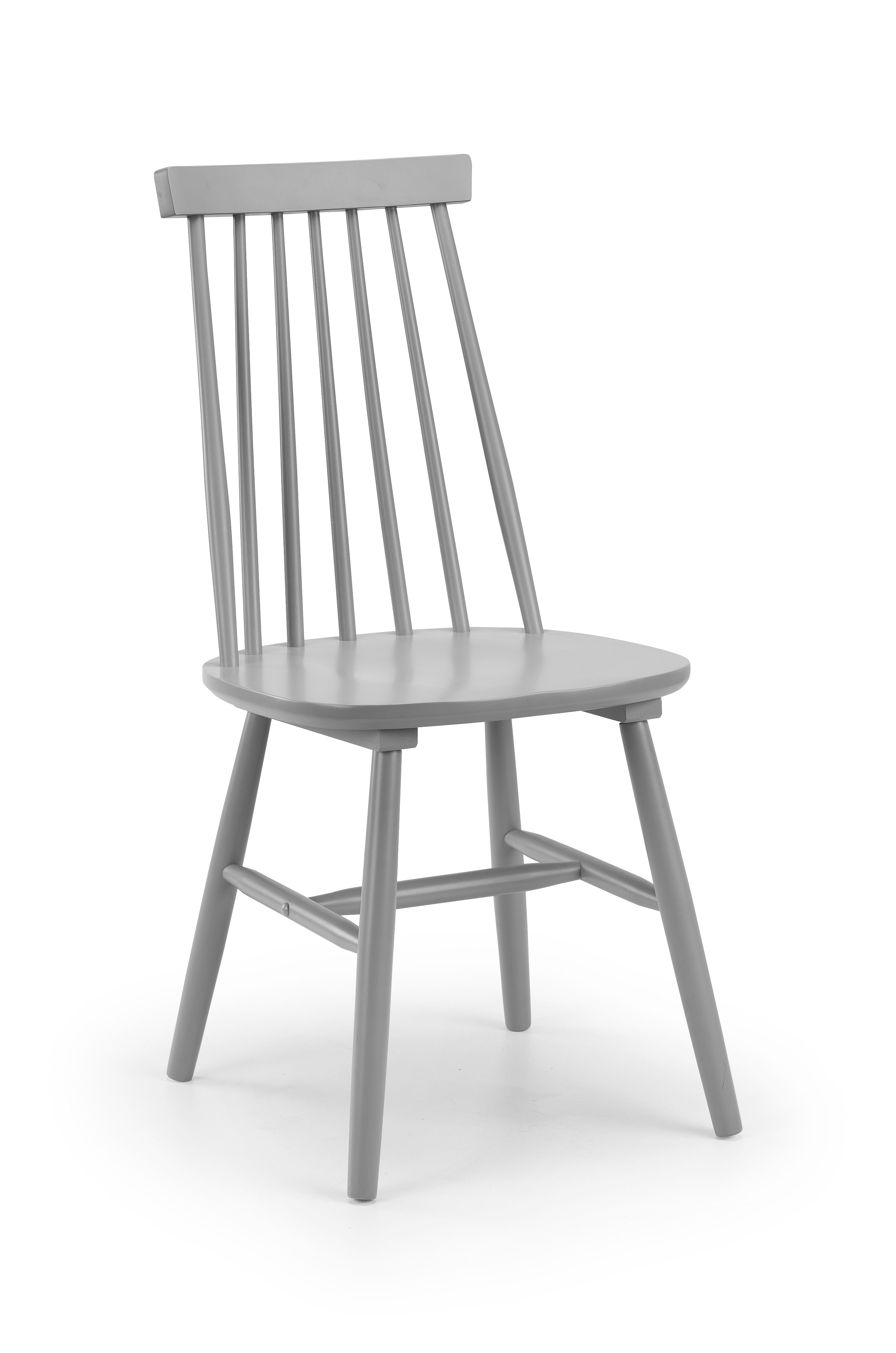 Alassio Spindle Back Dining Chairs - Grey (Set of 2) – Julian Bowen, view 2