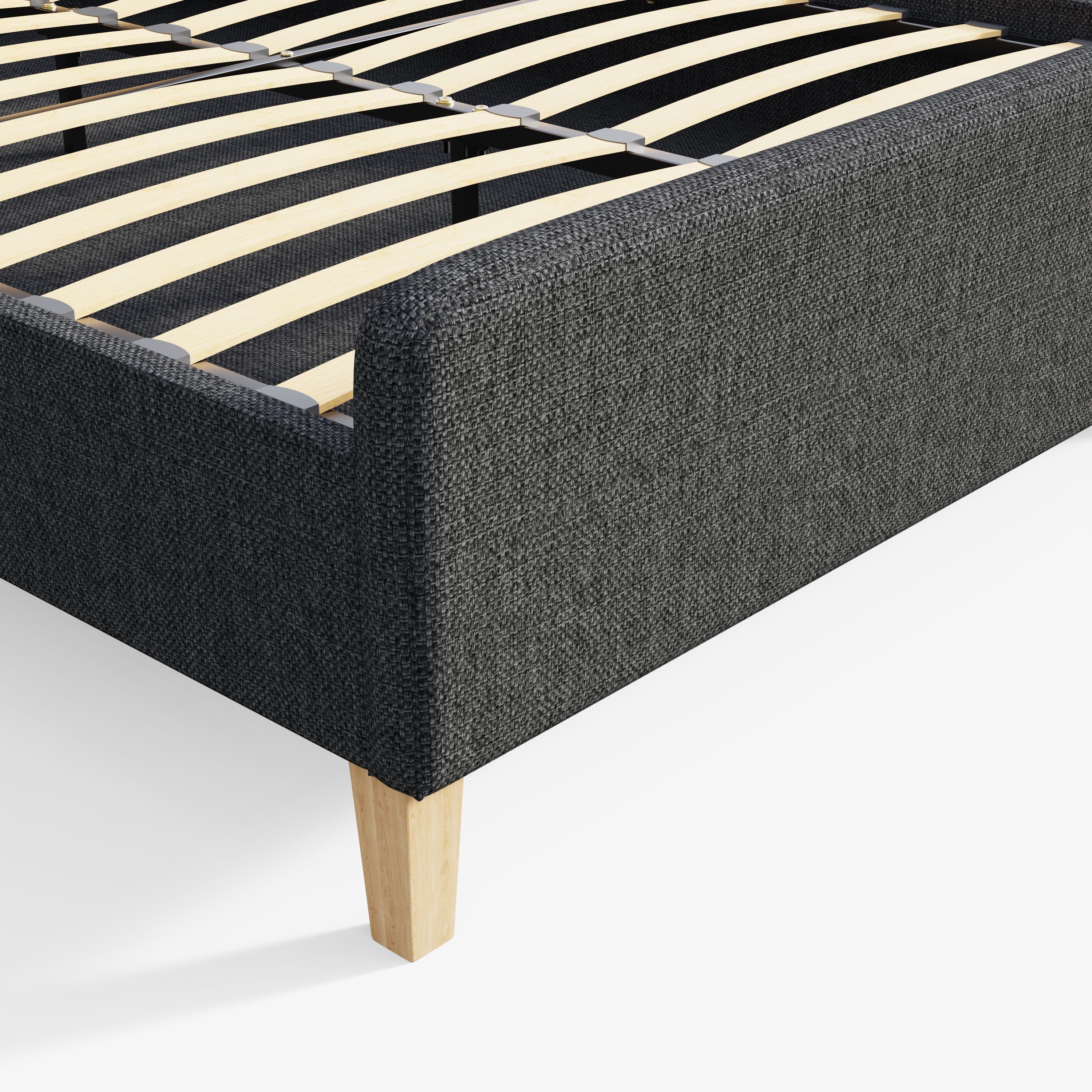 Ashbourne Fabric Upholstered Bed Grey – GFW, view 14