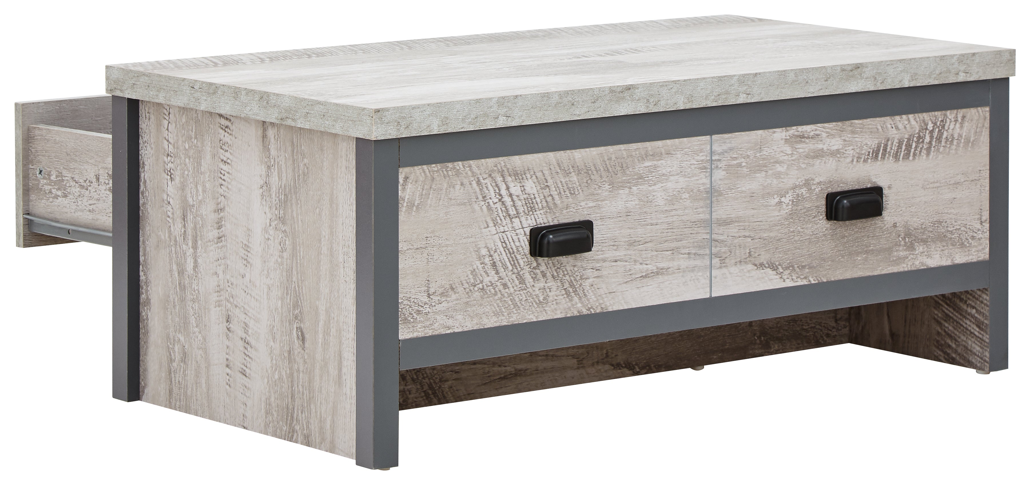 Boston 2 Drawer Coffee Table Grey – GFW, view 10