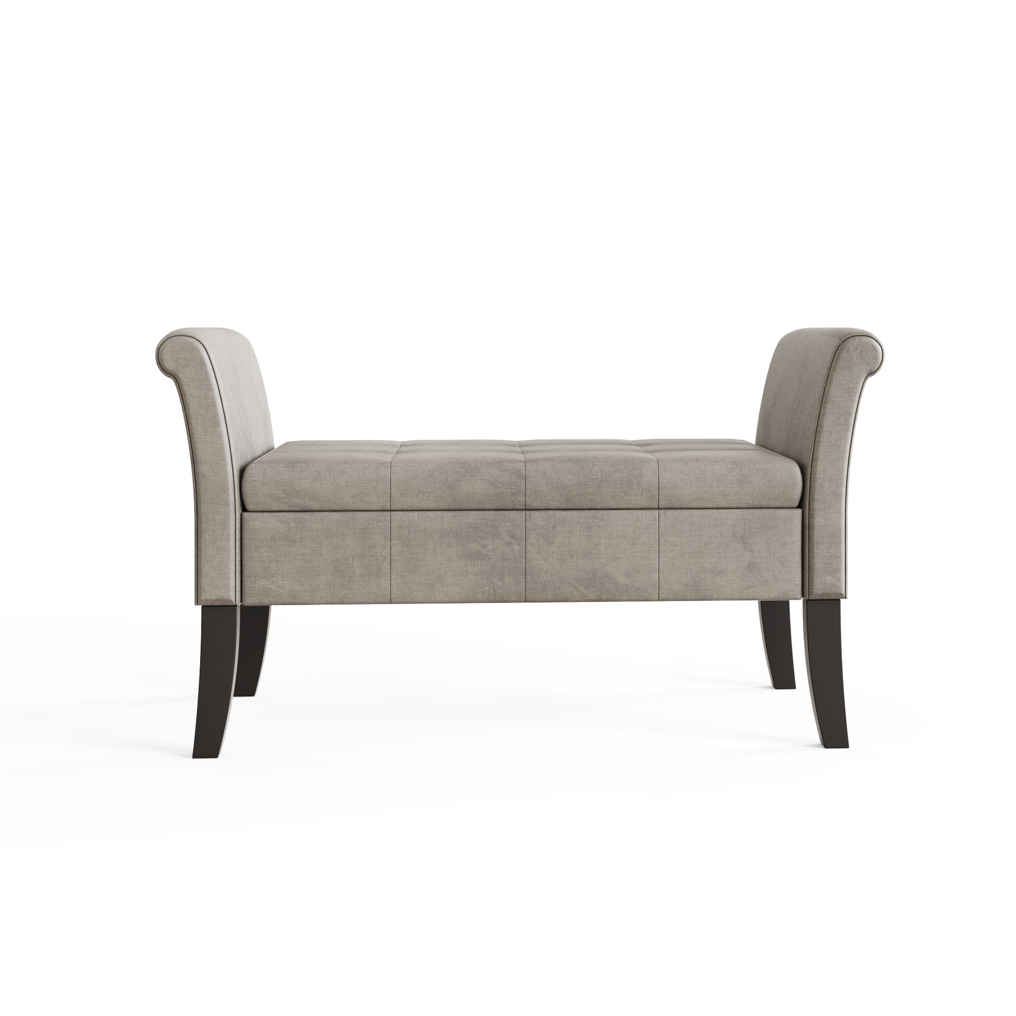 Balmoral Window Seat Silver Chenille – GFW, view 7