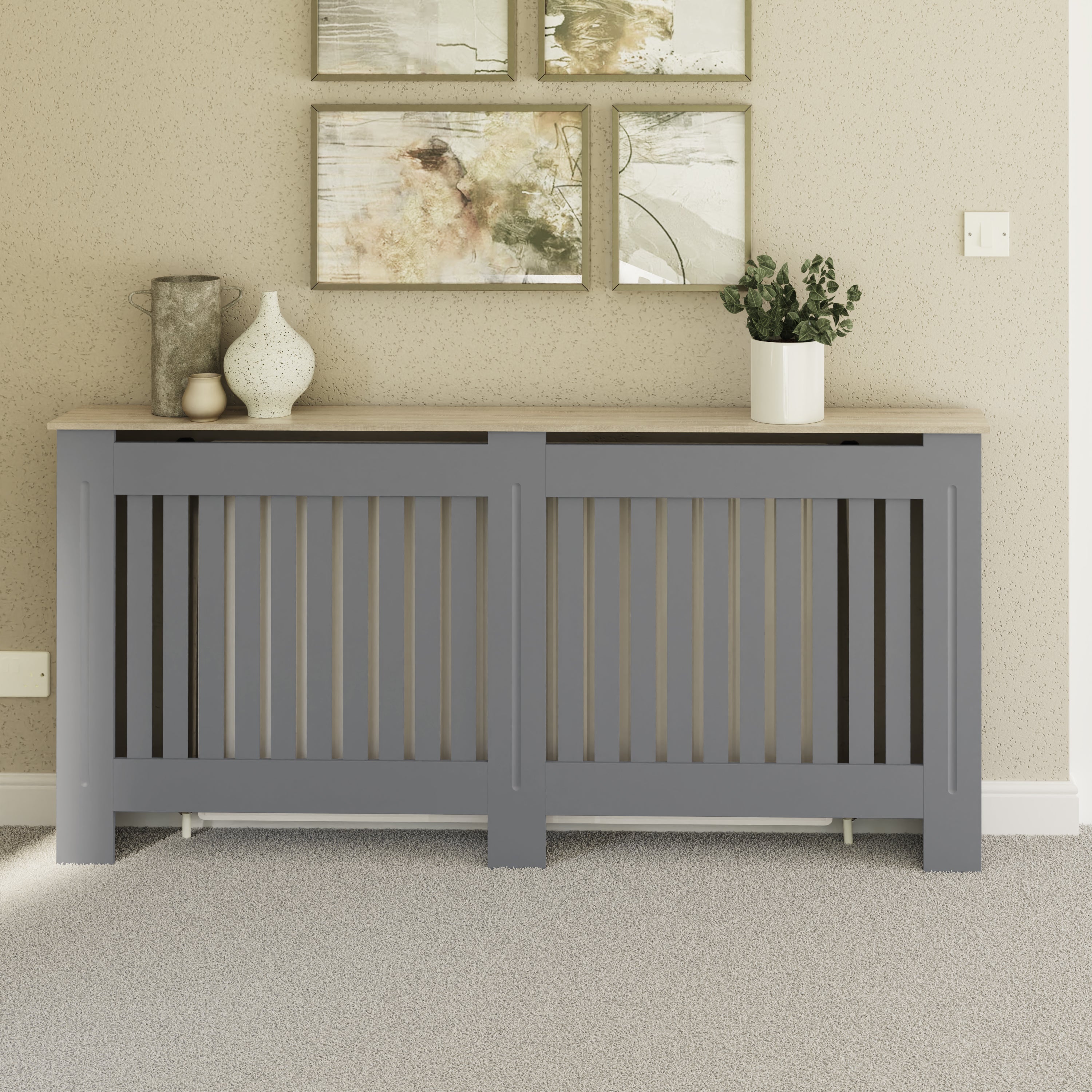 Longslow Radiator Cover Extra Large Grey – GFW, view 2