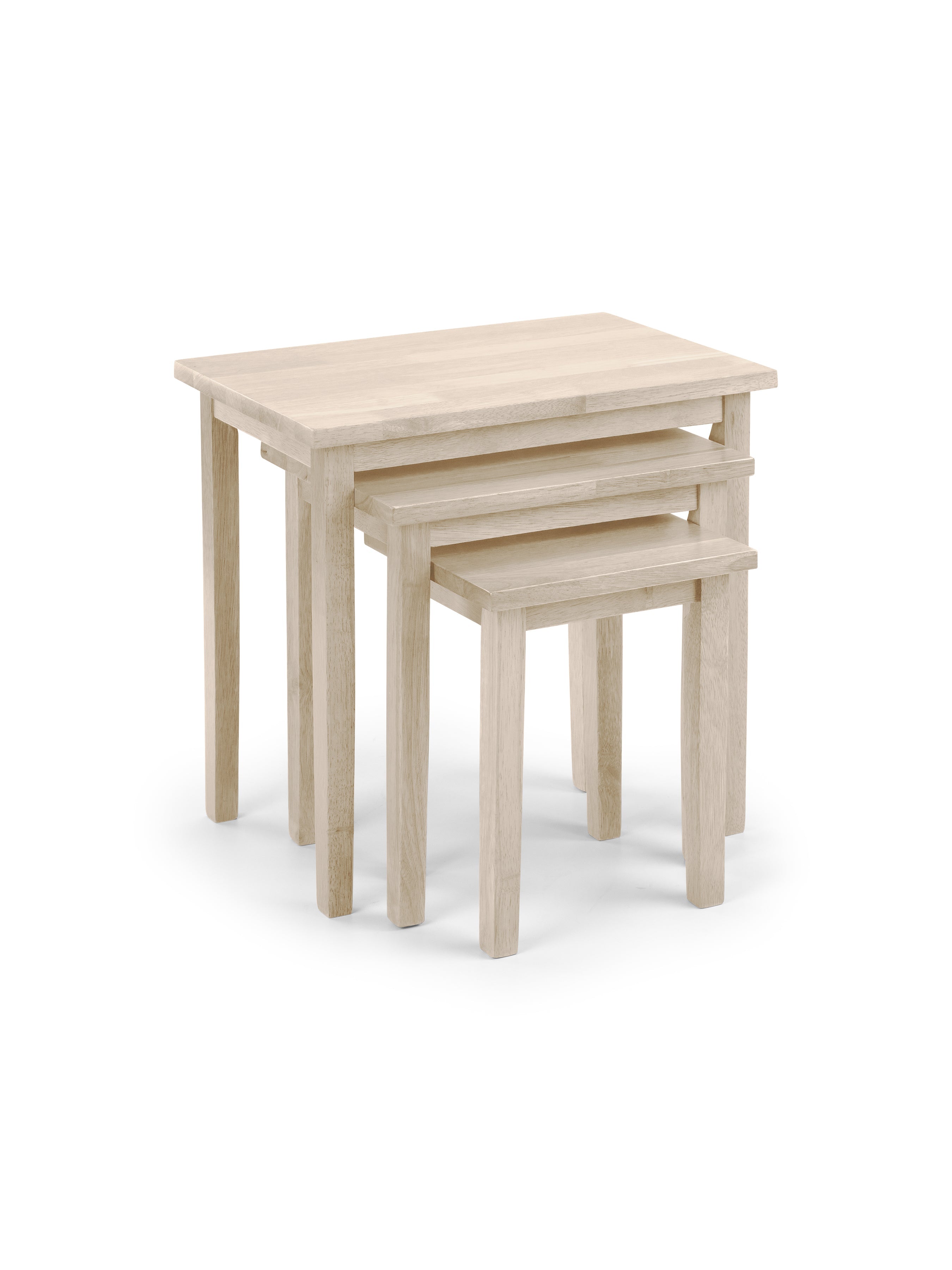 Cleo White Wash Nest of Tables – Julian Bowen