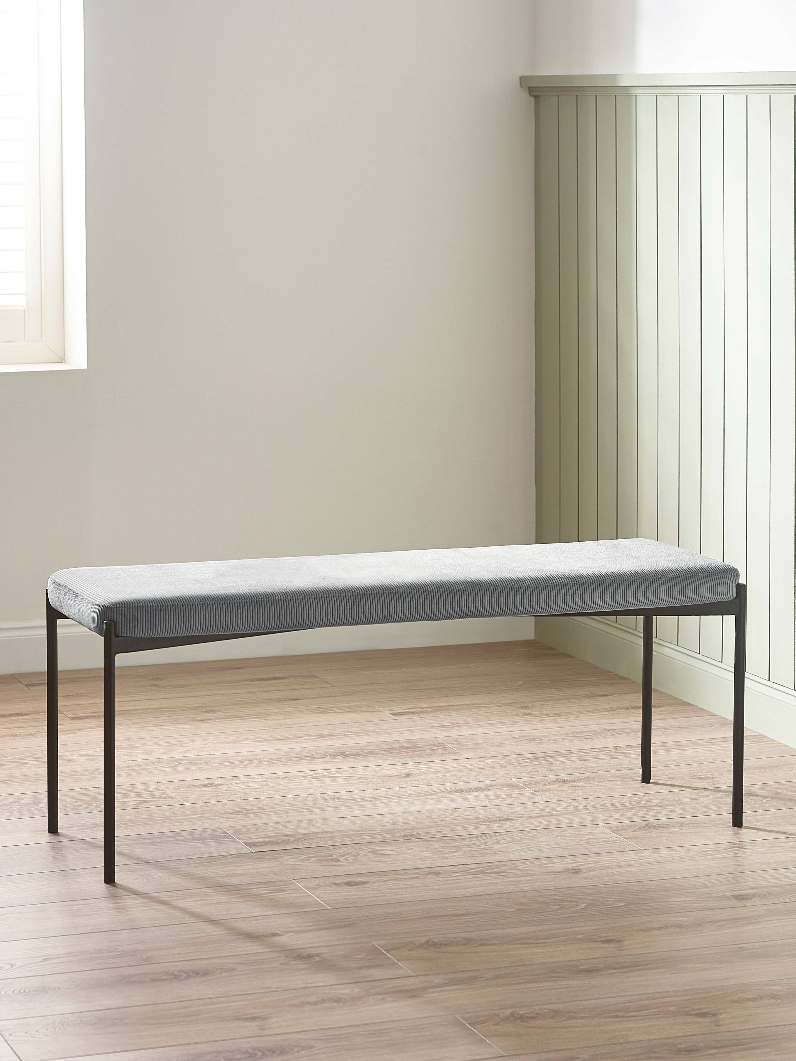 Leonie Bench - Grey – Julian Bowen, view 2