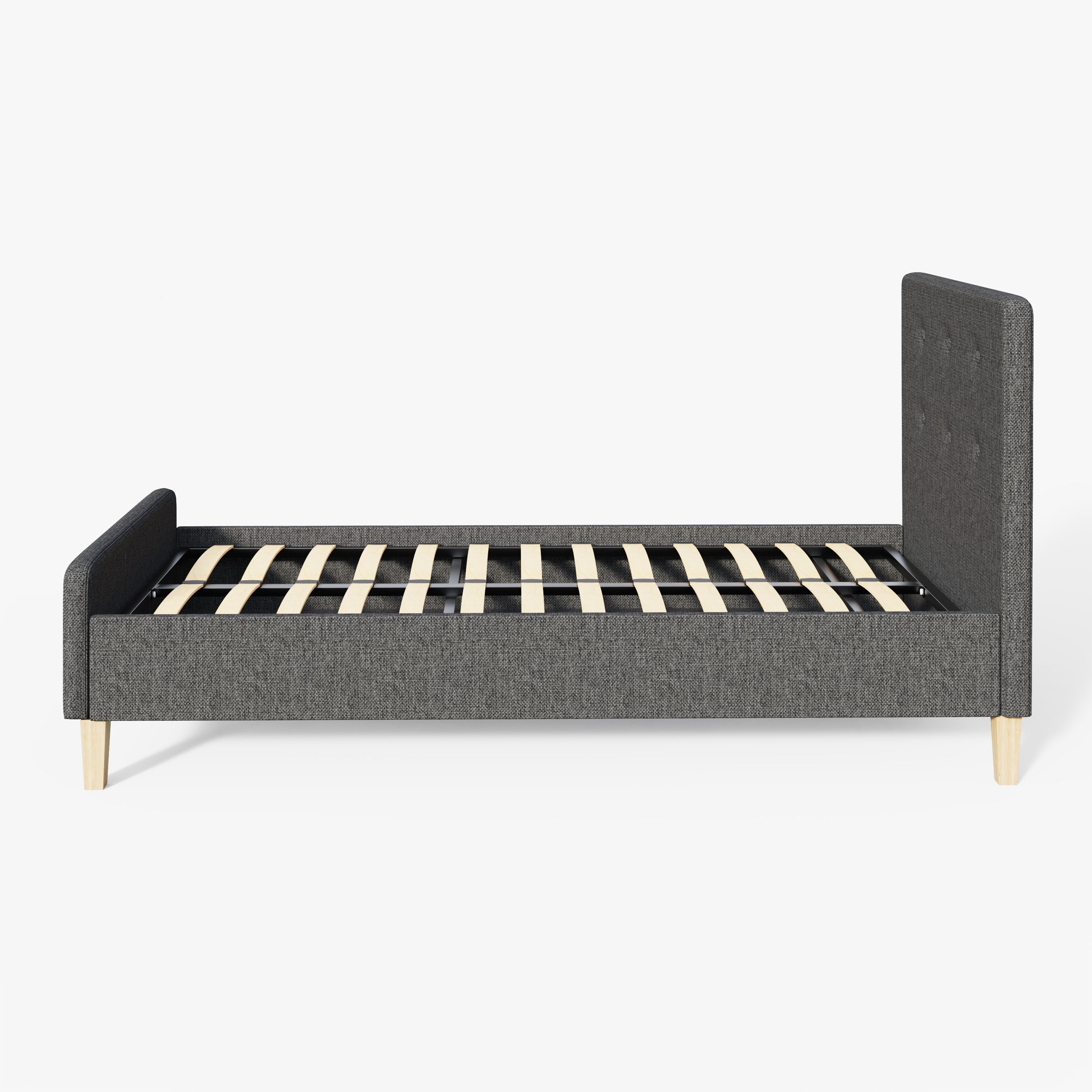 Ashbourne Fabric Upholstered Bed Grey – GFW, view 28