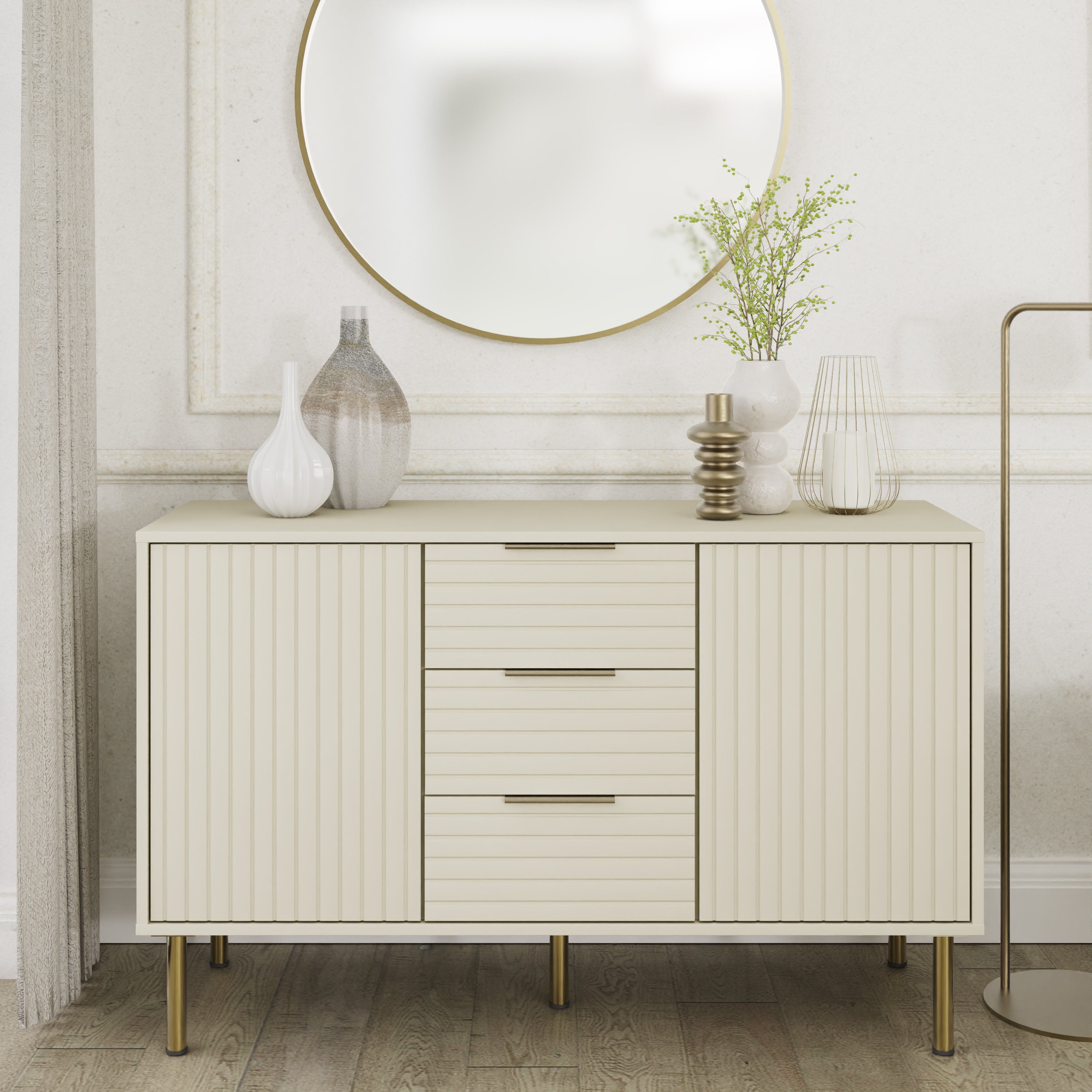 Nervata Sideboard Ivory – GFW, view 2