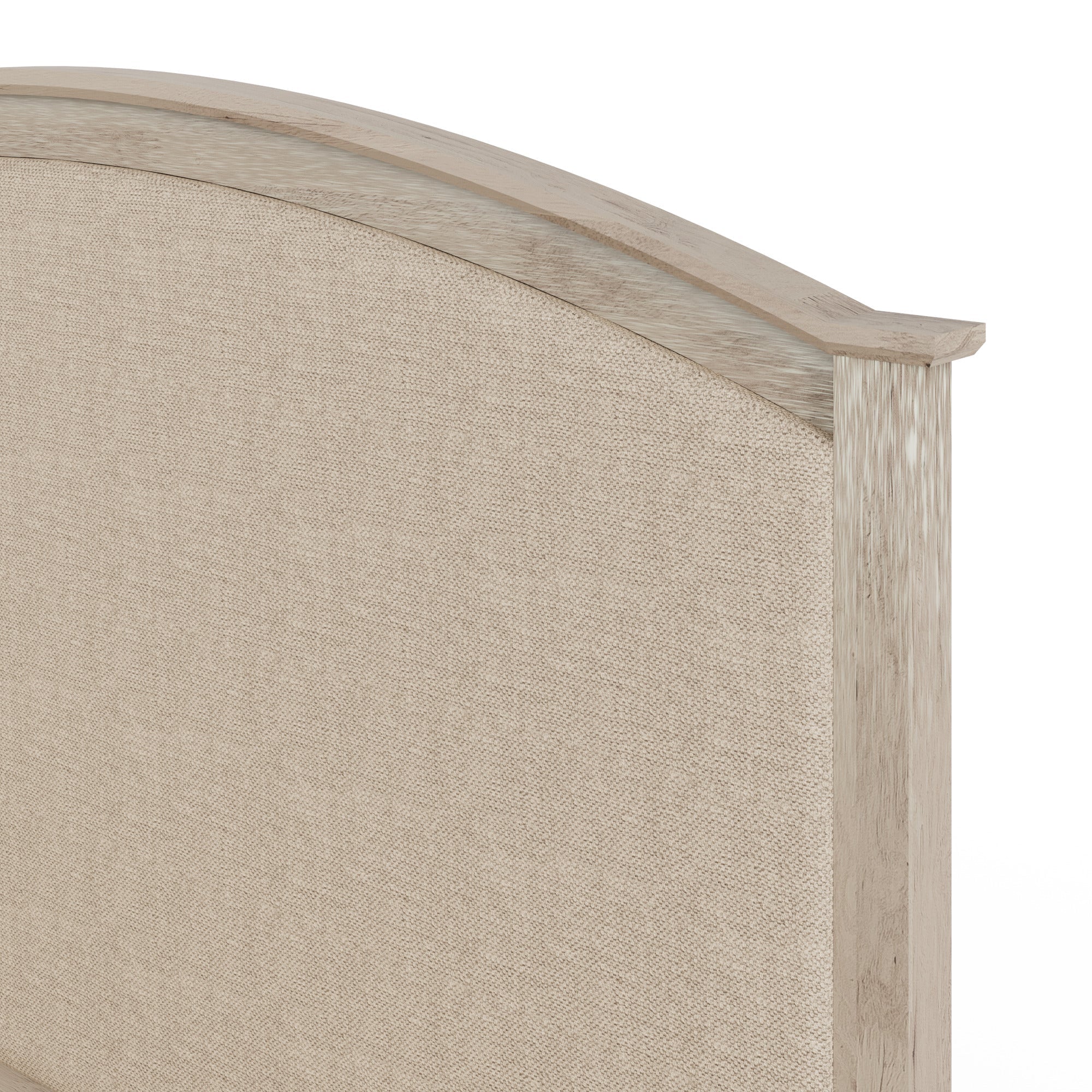 Madrid Ottoman Bed Limed Oak Fabric Headboard Natural – GFW, view 7