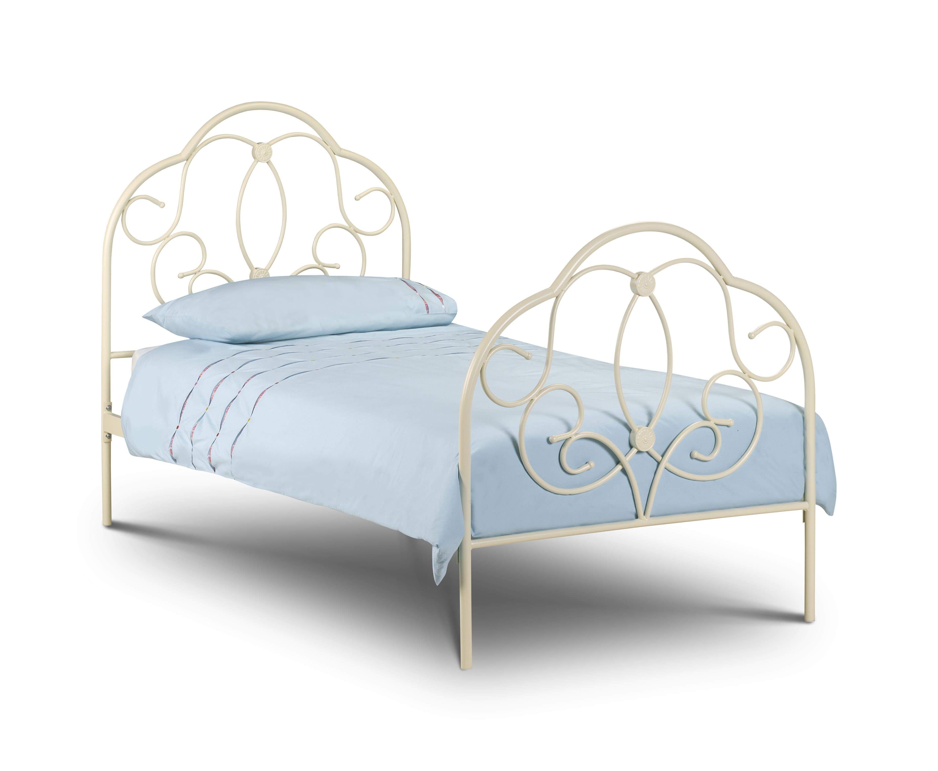 Julian Bowen Metal Bed Arabella Bed - Metal Beds - Stone White Eggshell