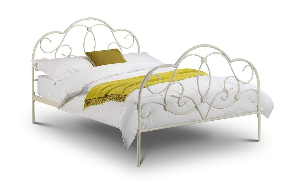Julian Bowen Metal Bed Arabella Bed - Metal Beds - Stone White Eggshell