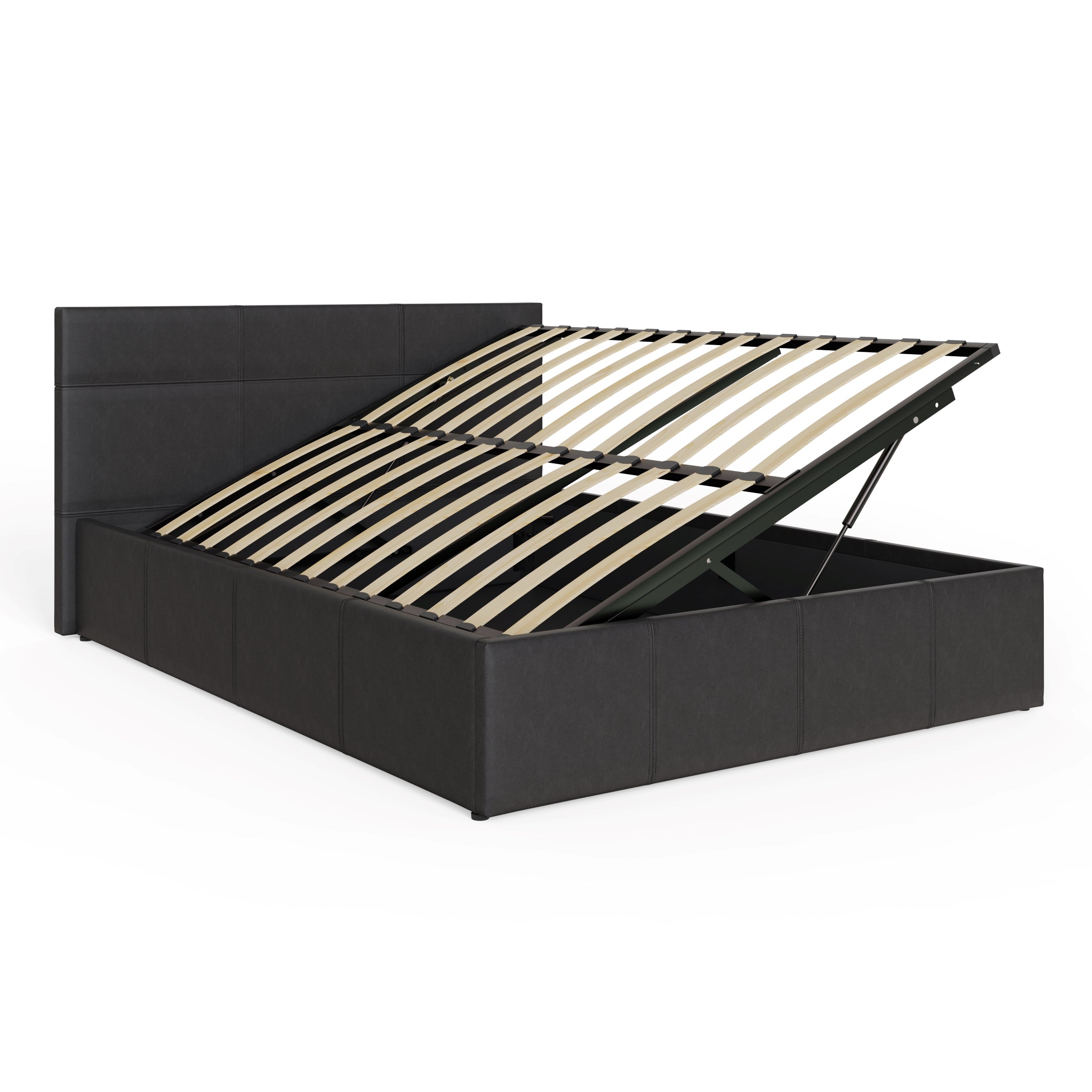 Side Lift Ottoman Bed Black – GFW, view 16