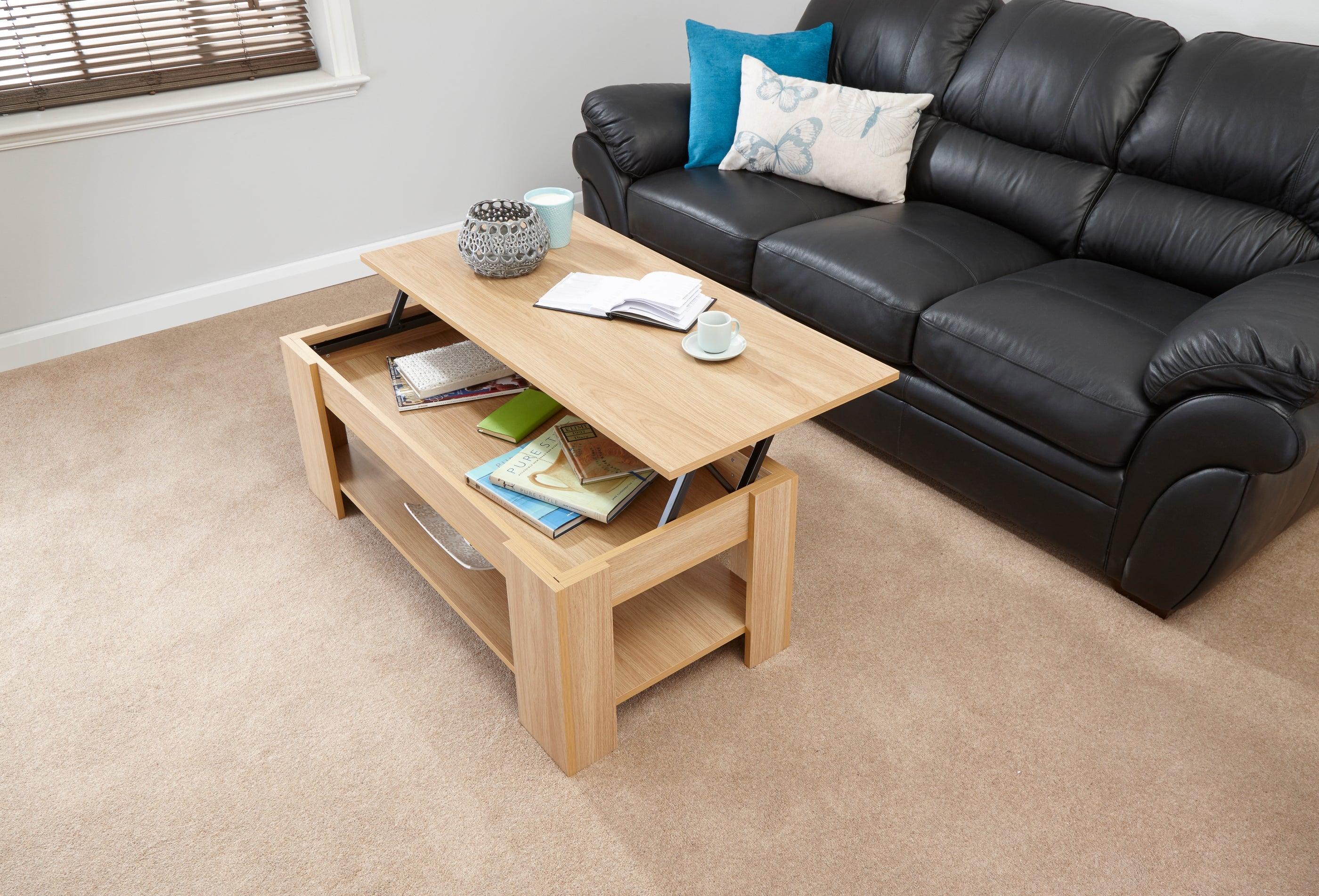 Lift Up Coffee Table – Oak
