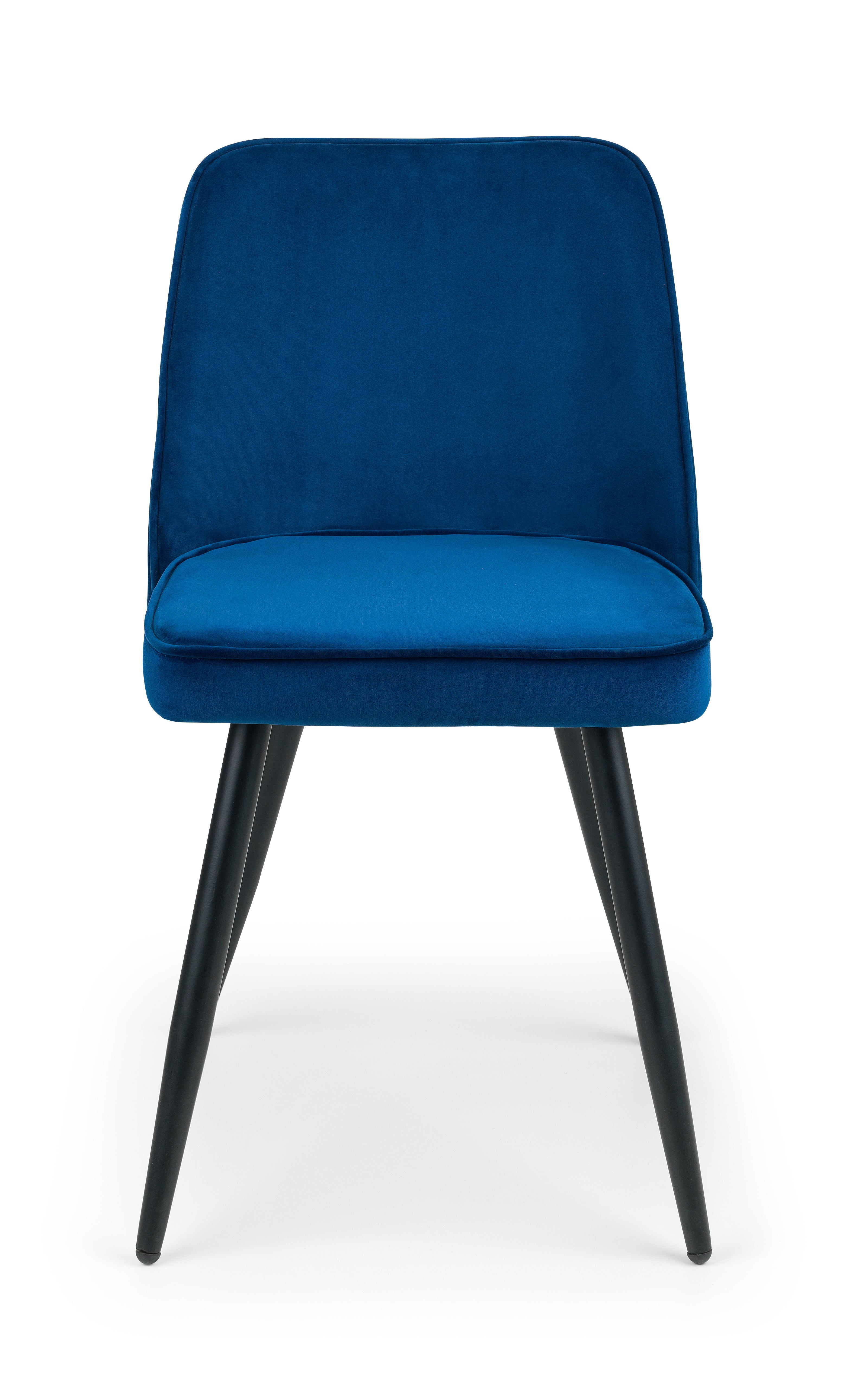 Berwick Round Table and 4 Blue Burgess Chairs