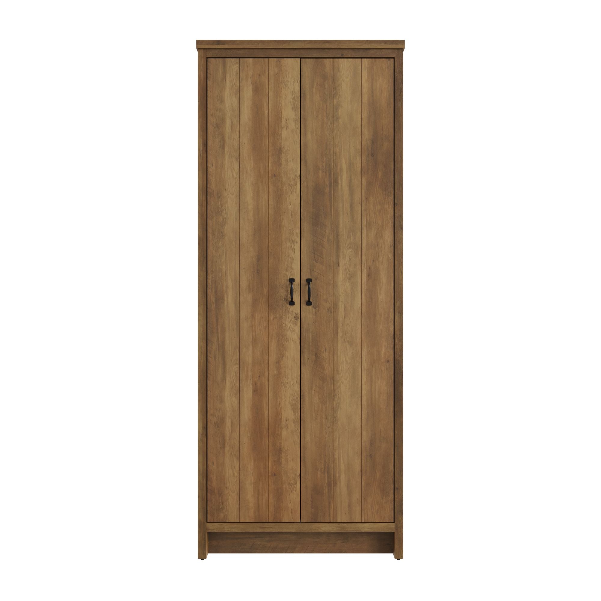 Boston 2 Door Wardrobe Knotty Oak – GFW