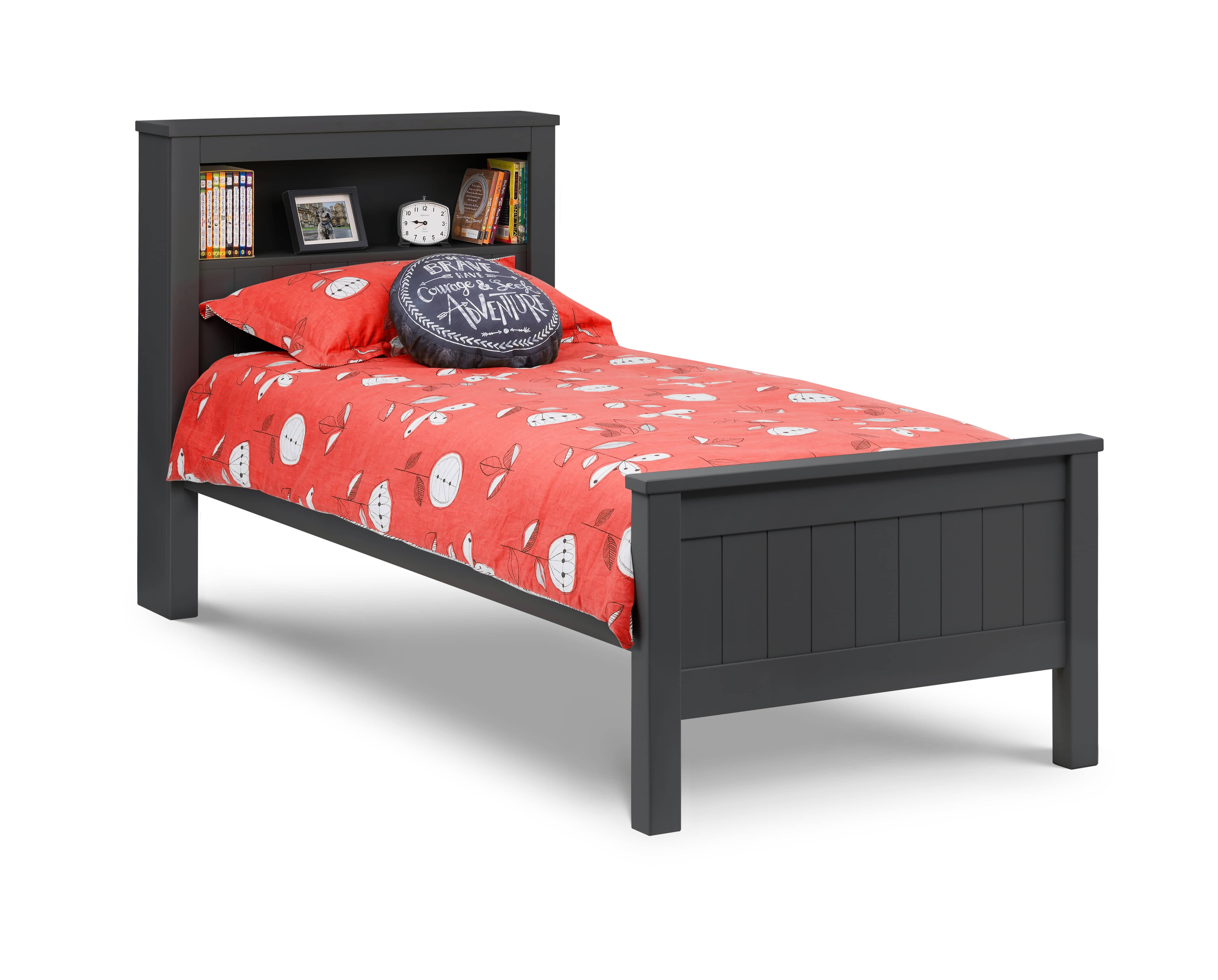 Maine Bookcase Bed - Anthracite – Julian Bowen
