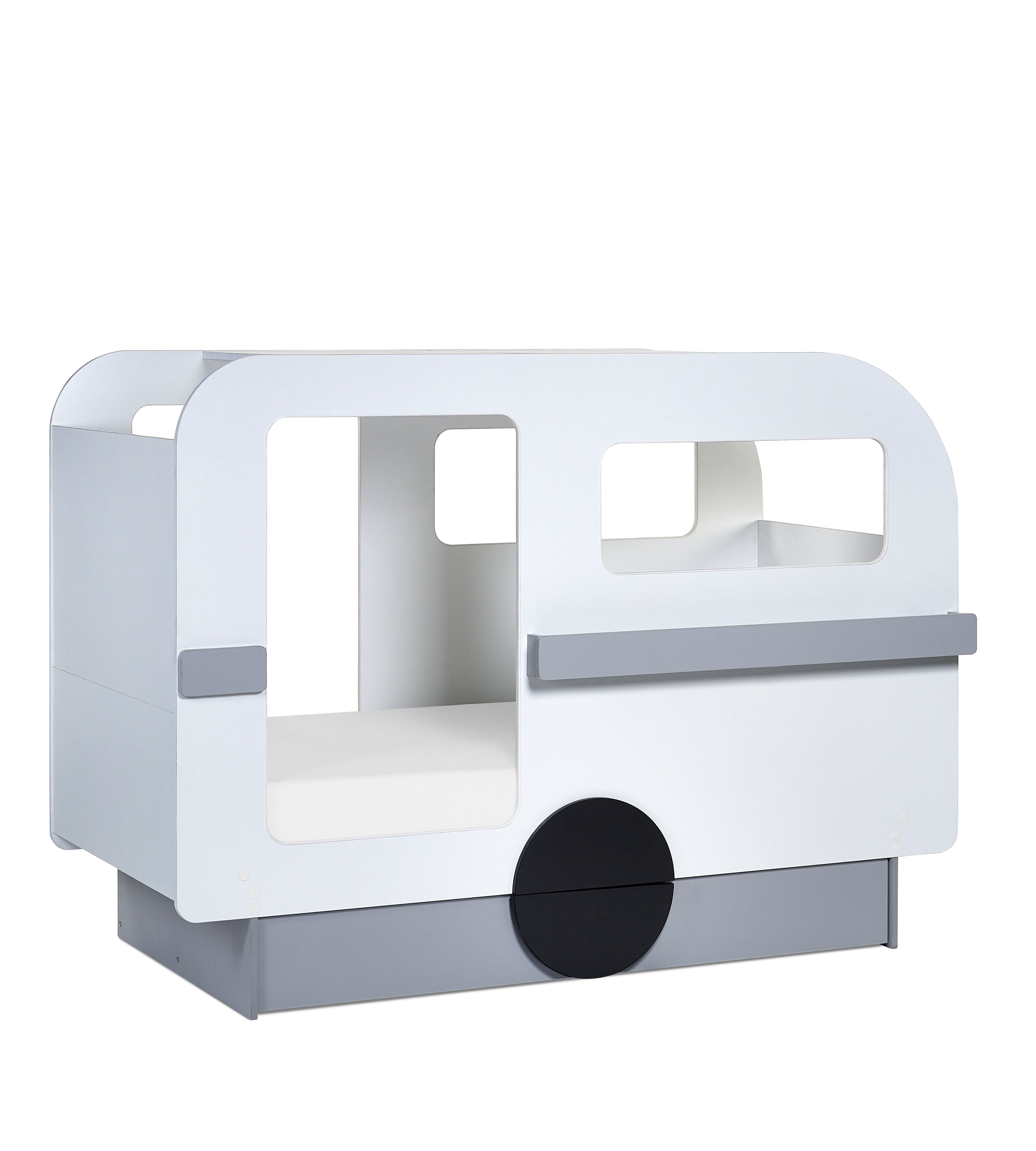 Tourer Caravan Bed - Vapor Grey And White – Julian Bowen