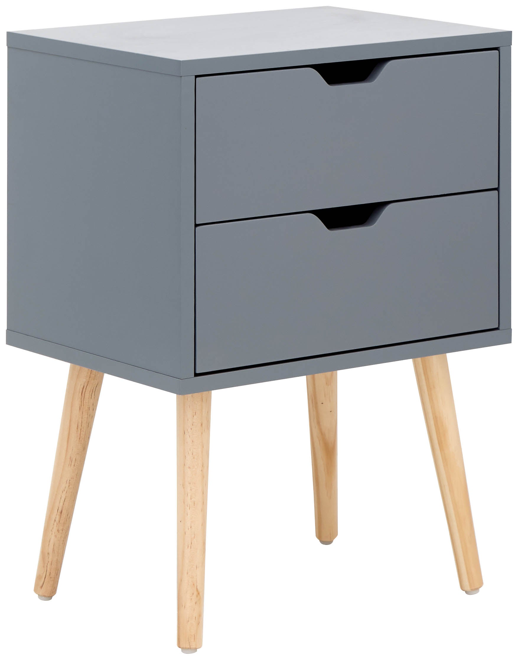 Nyborg Pair Of 2 Drawer Bedsides – Dark Grey