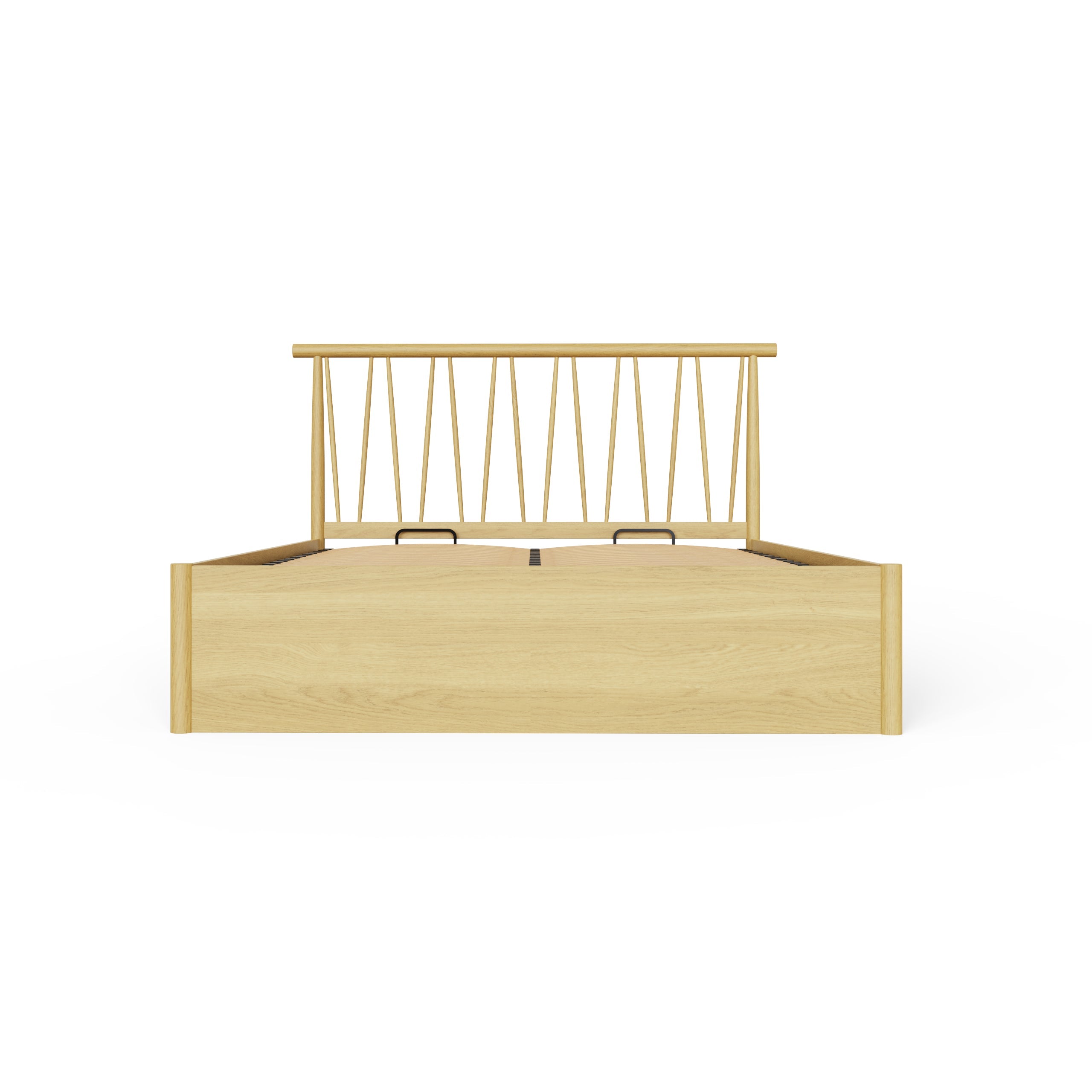 Fusum Spindle Ottoman Bed - Oak – GFW, view 24