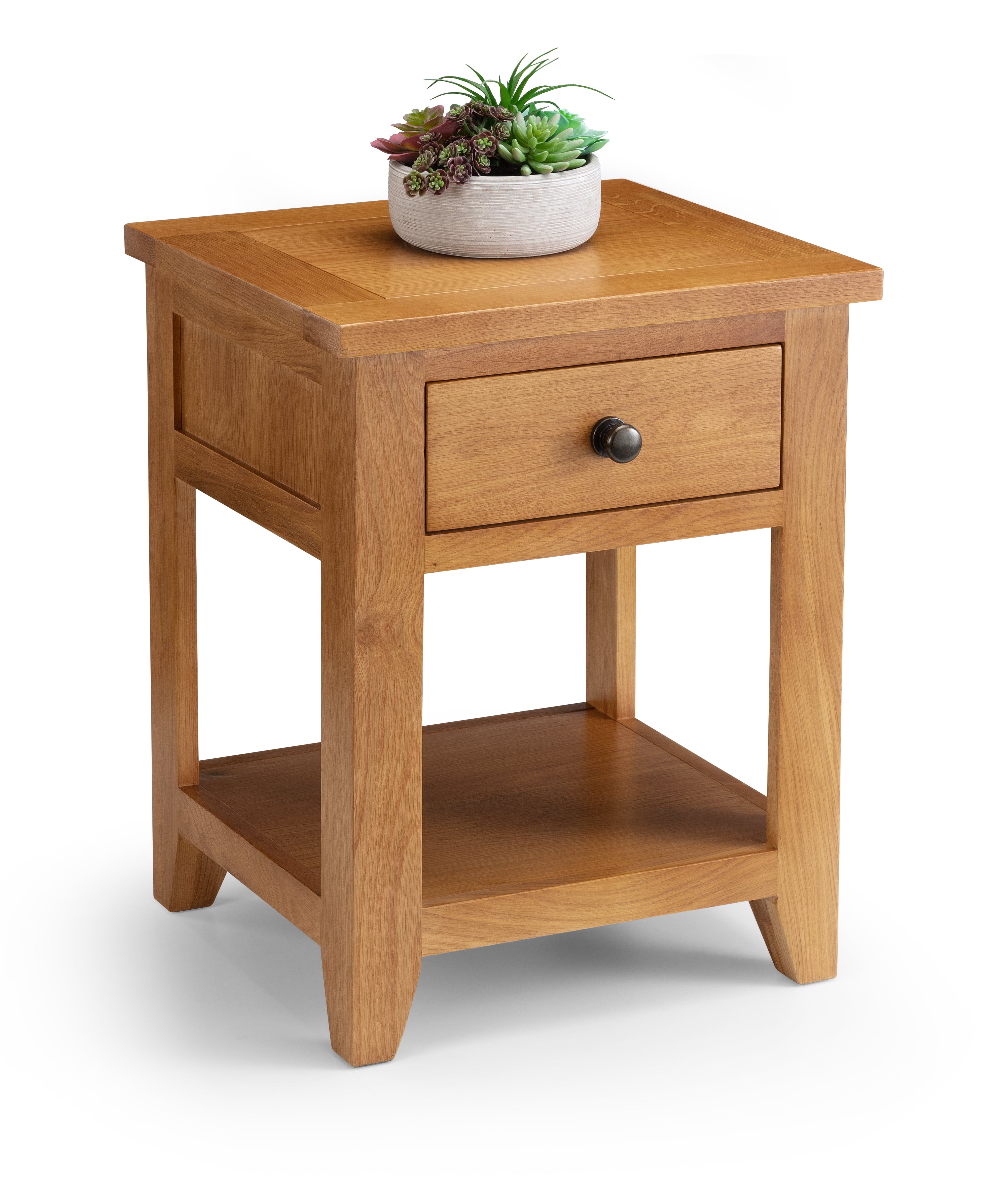 Astoria 1 Drawer Lamp Table – Julian Bowen, view 2