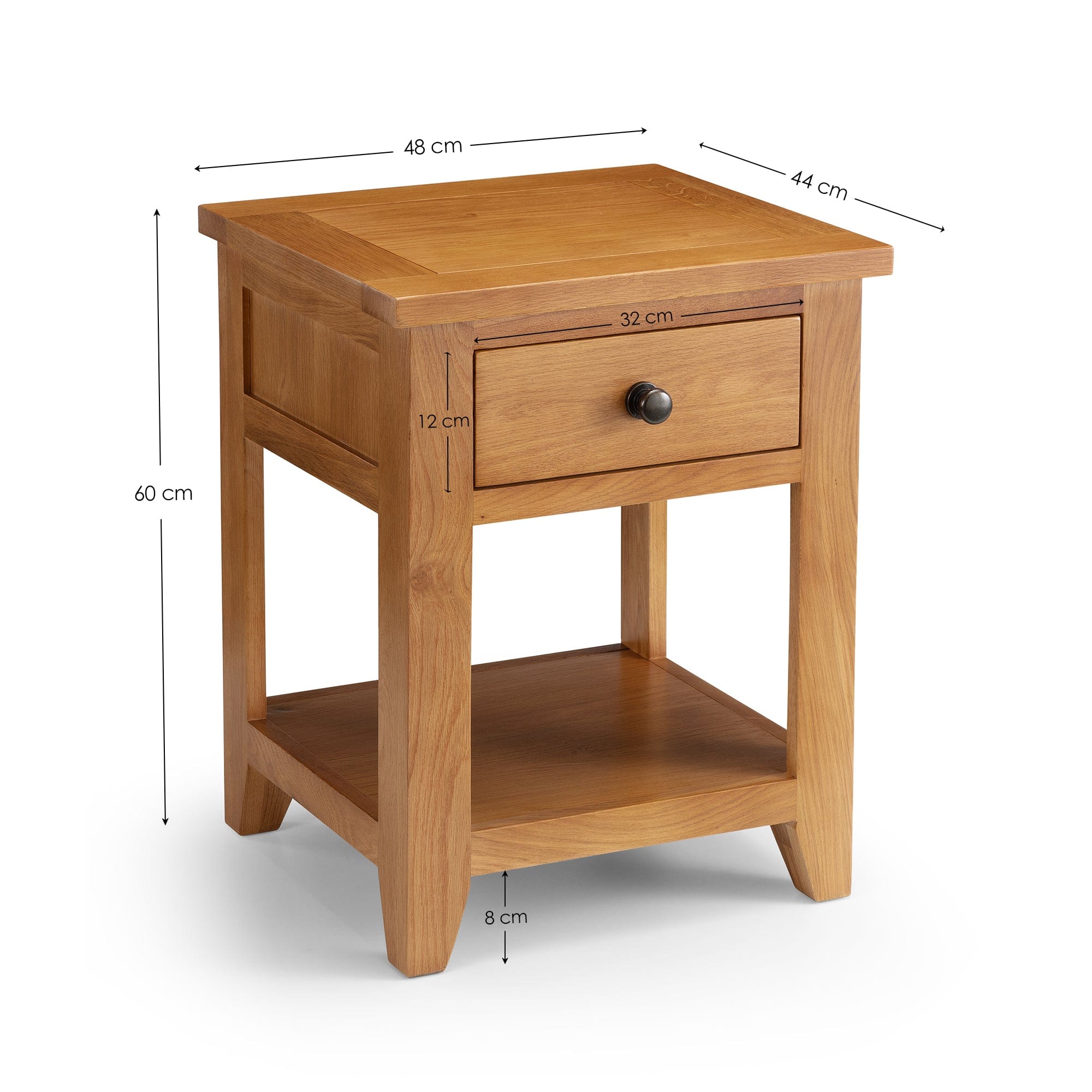 Astoria 1 Drawer Lamp Table – Julian Bowen, view 5