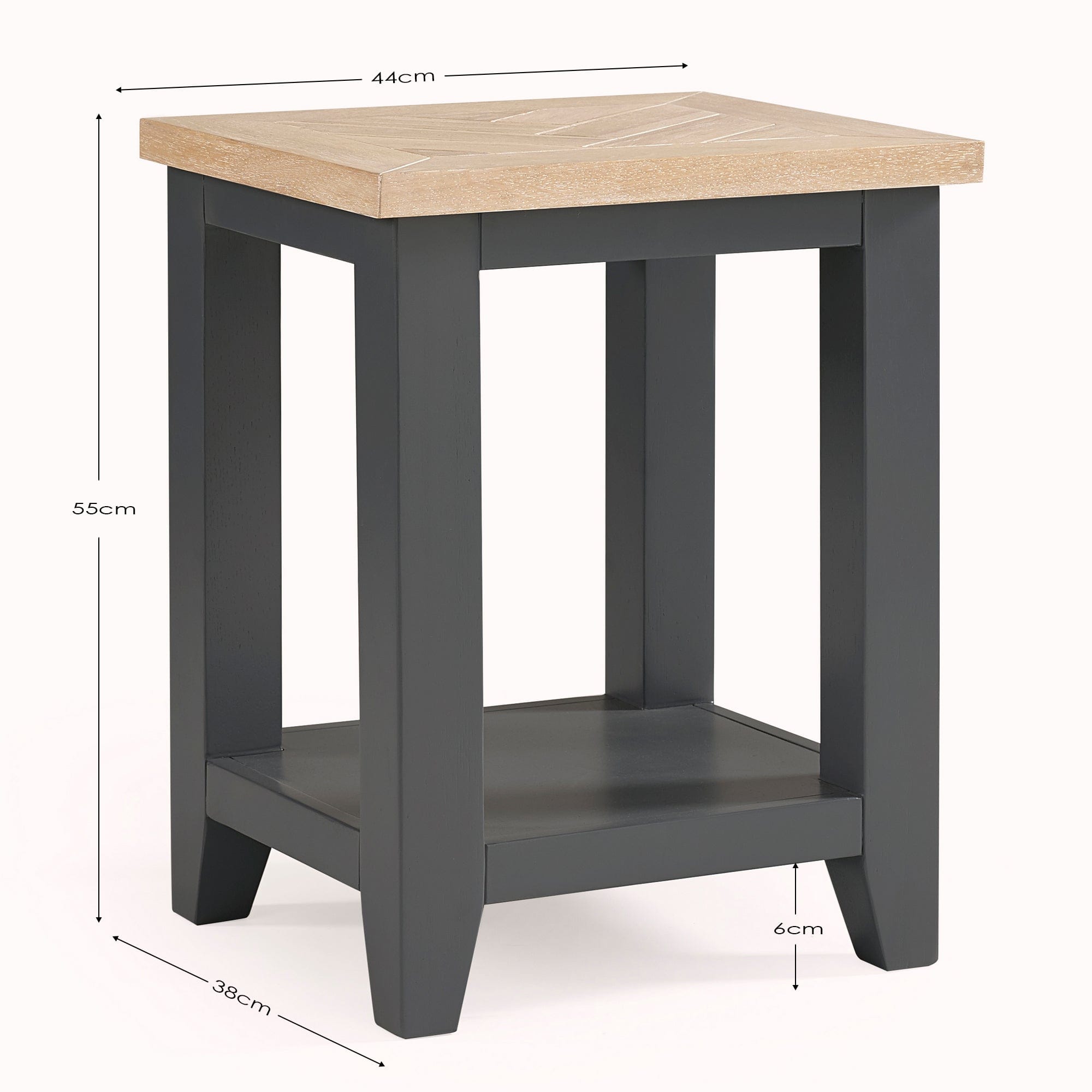 Bordeaux Lamp Table Dark Grey – Julian Bowen, view 6