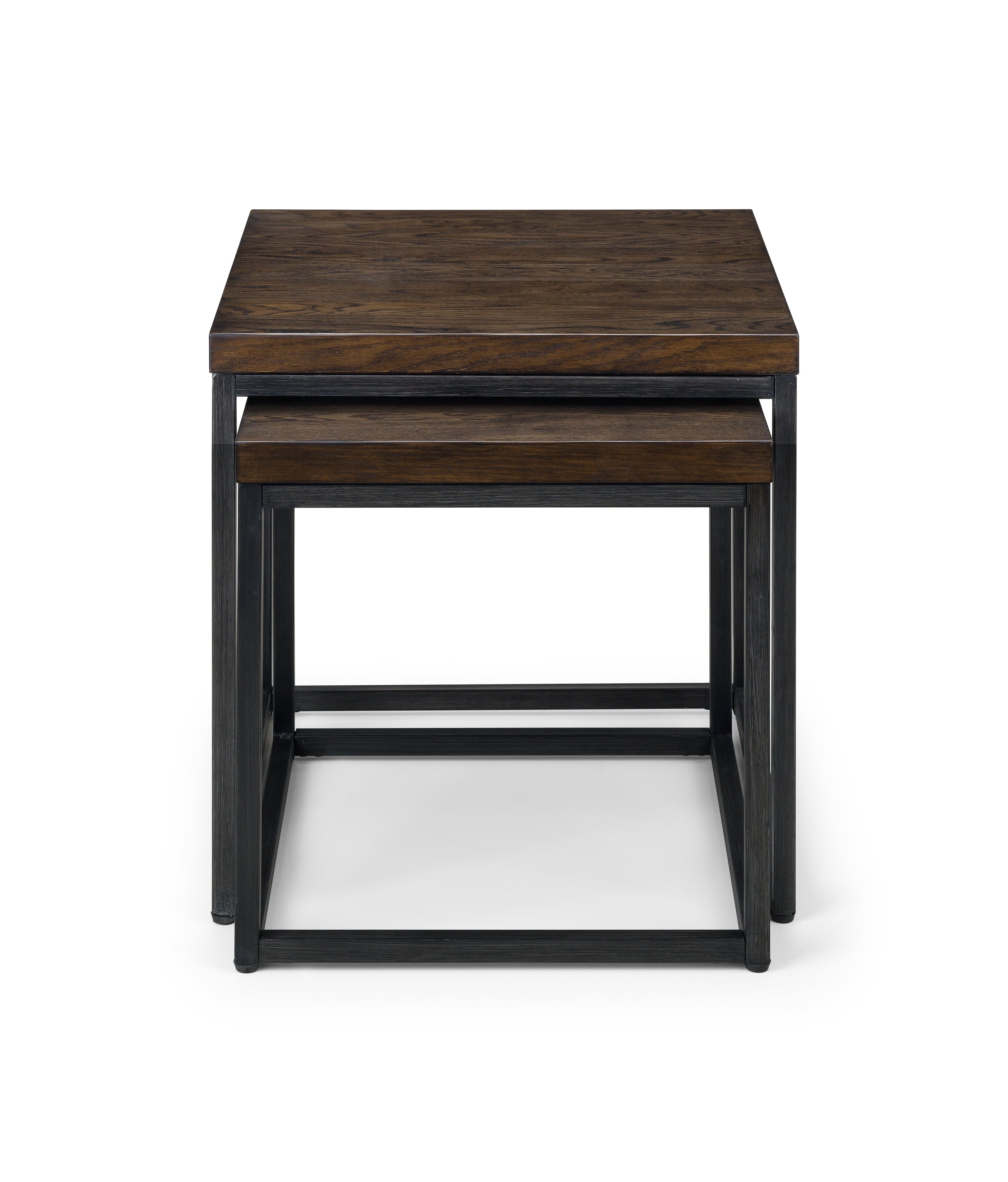 Brooklyn Nesting Lamp Tables - Dark Oak – Julian Bowen