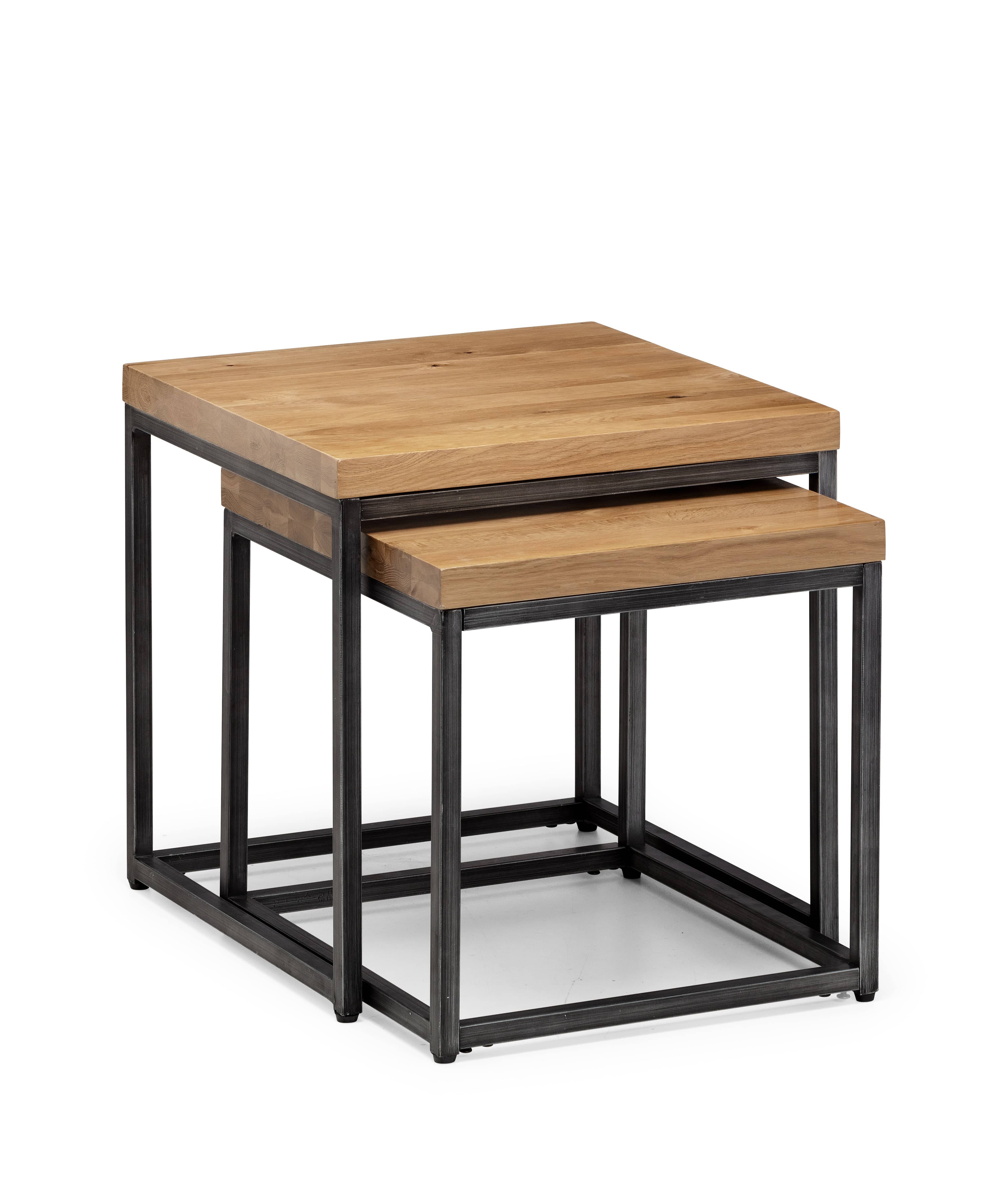 Brooklyn Oak Nesting Lamp Tables – Julian Bowen