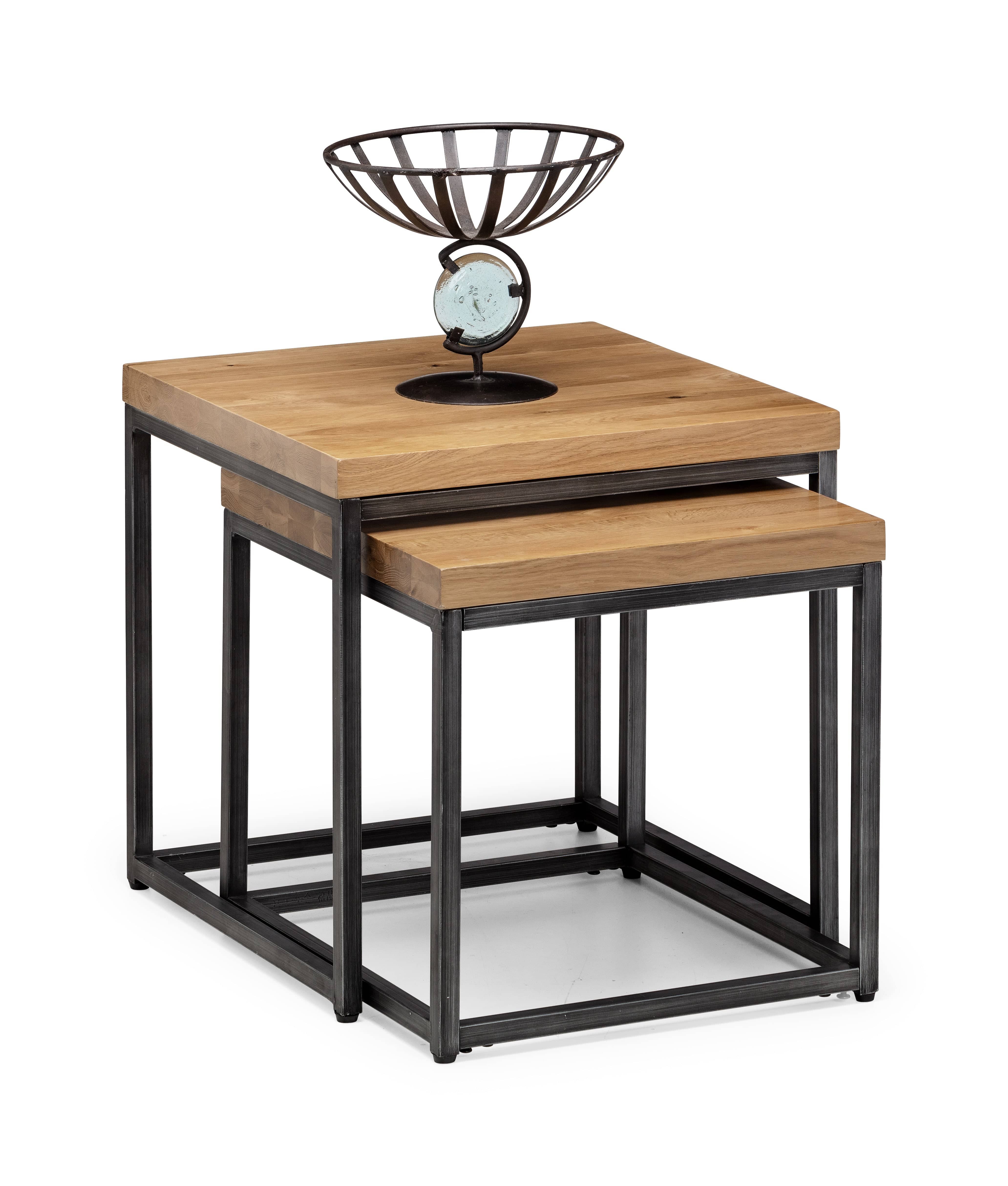 Brooklyn Oak Nesting Lamp Tables – Julian Bowen, view 2