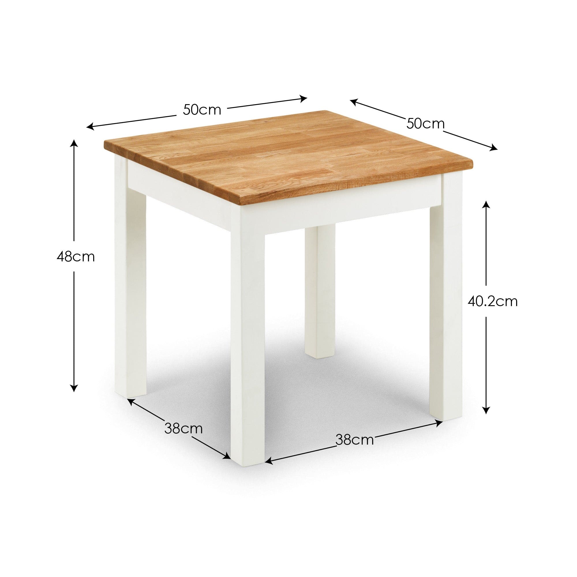 Coxmoor Lamp Table - Ivory & Oak – Julian Bowen, view 3