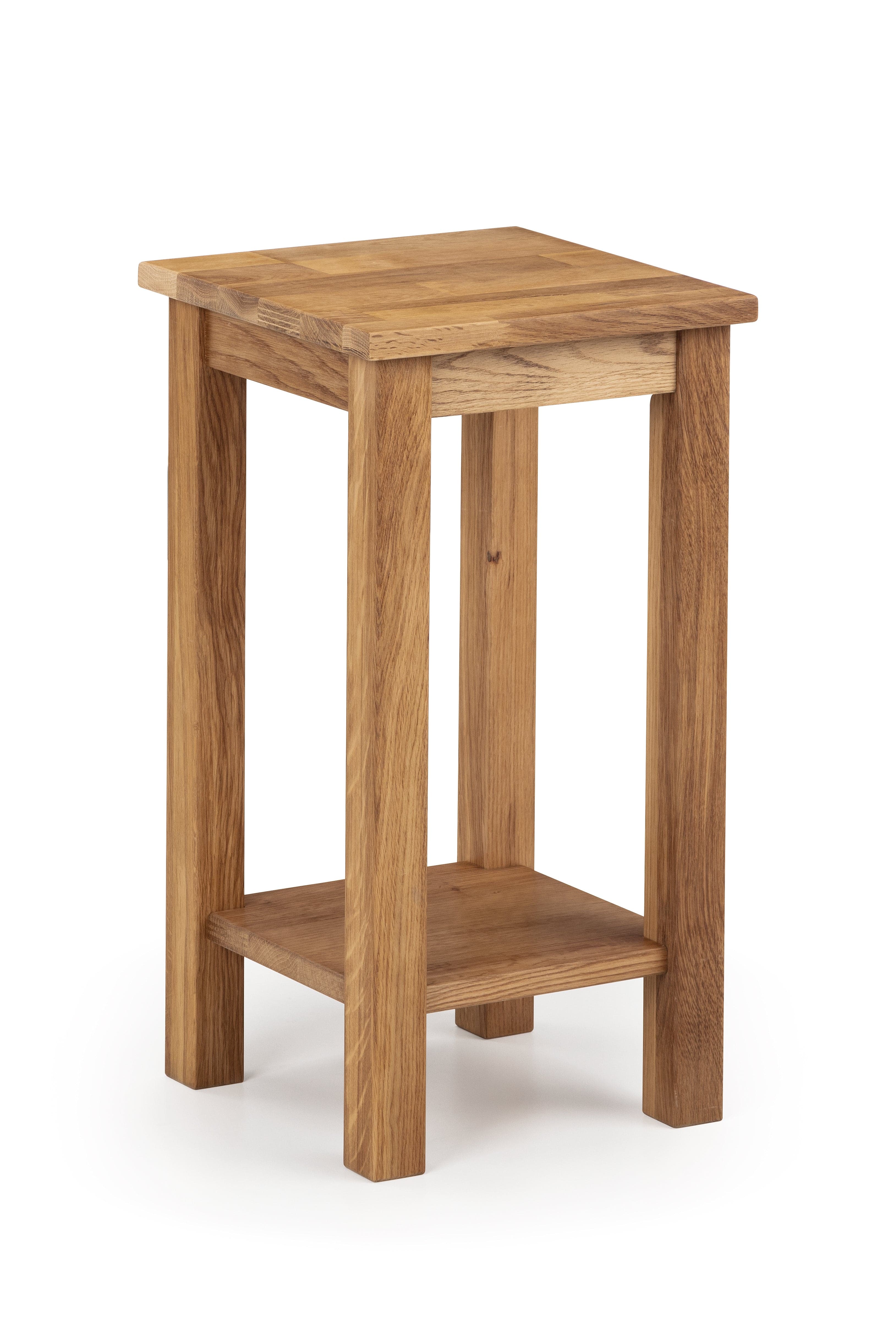 Julian Bowen Lamp Table Coxmoor Tall Narrow Side Table - Oak Bed Kings