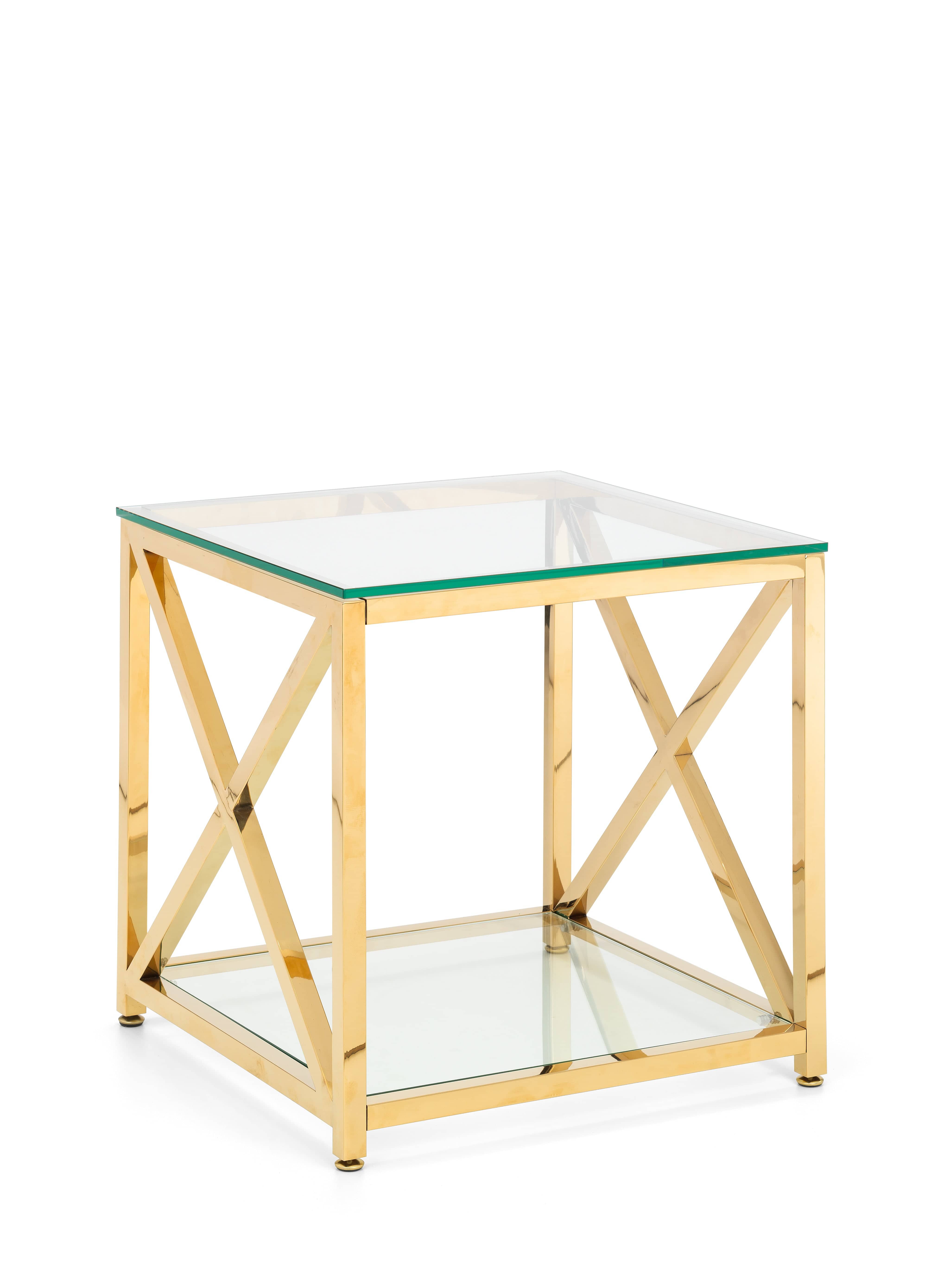 Miami Lamp Table - Gold – Julian Bowen